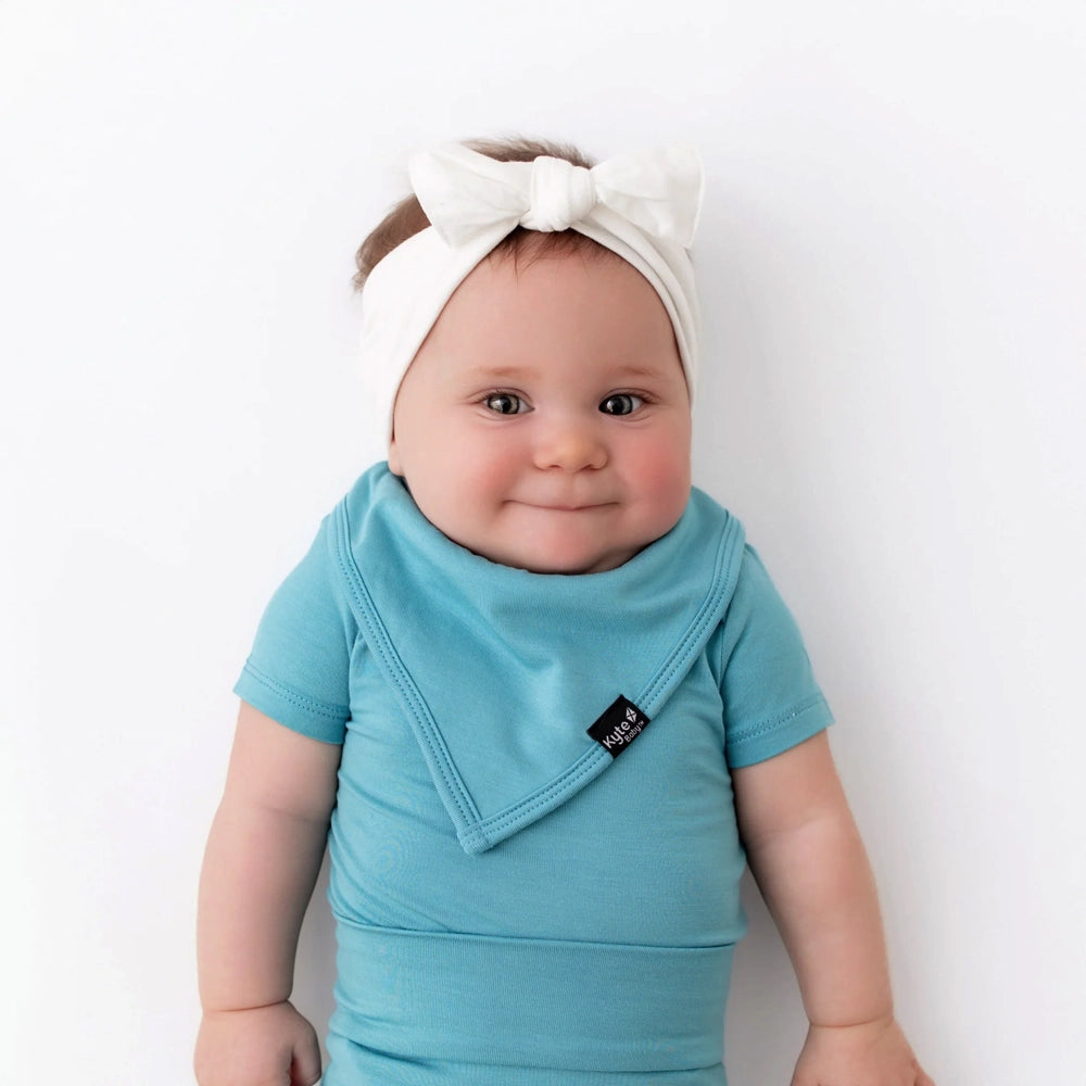 Kyte Baby Bib in Makai - Soft Organic Cotton Drool Bibs for Infants & Toddlers - Perfect for Feeding, Teething, and Messy Playtime