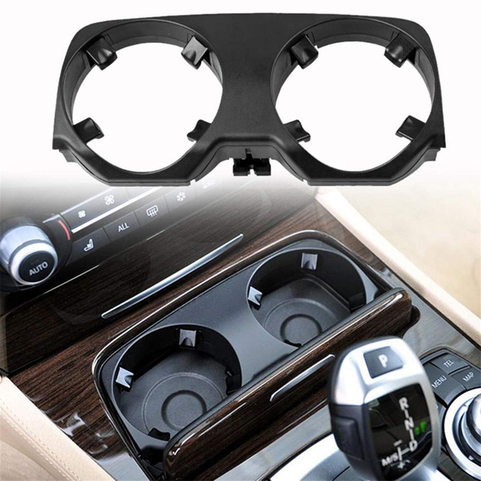 BMW F02 F01 7 Series Car Cup Holder - Universal Center Console Drink Holder for Water Bottles & Coffee Cups - Perfect for Road Trips & Daily Commutes