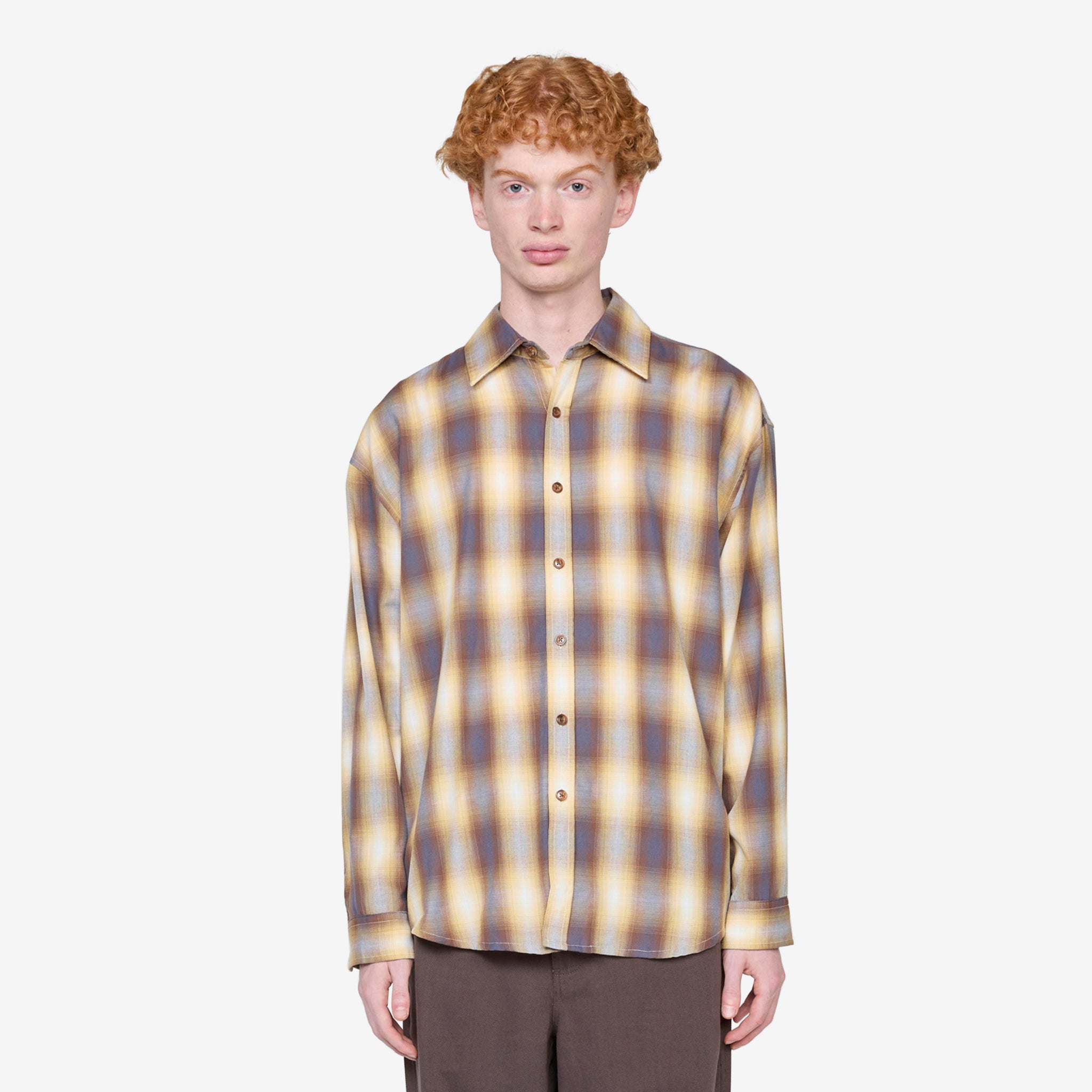Men's Big & Tall Long Sleeve Plaid Shirt for Sun Protection - Perfect for Outdoor Work, Casual Wear & Layering