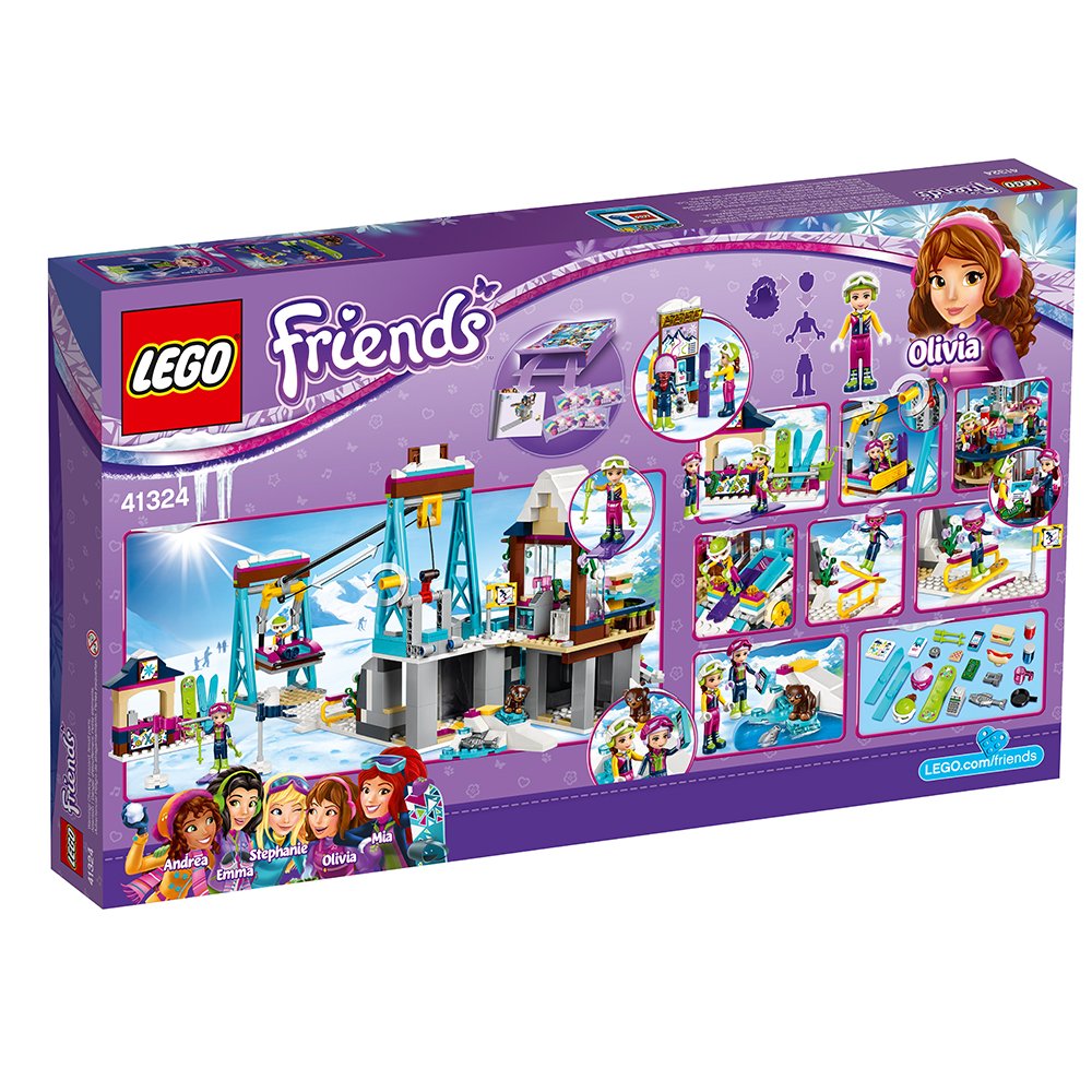 LEGO Friends Snow Resort Ski Lift 41324 Building Kit - 585 Pieces Creative Toy for Kids Ages 7+ - Perfect for Winter Themed Play, Birthday Gifts & Collectible Display