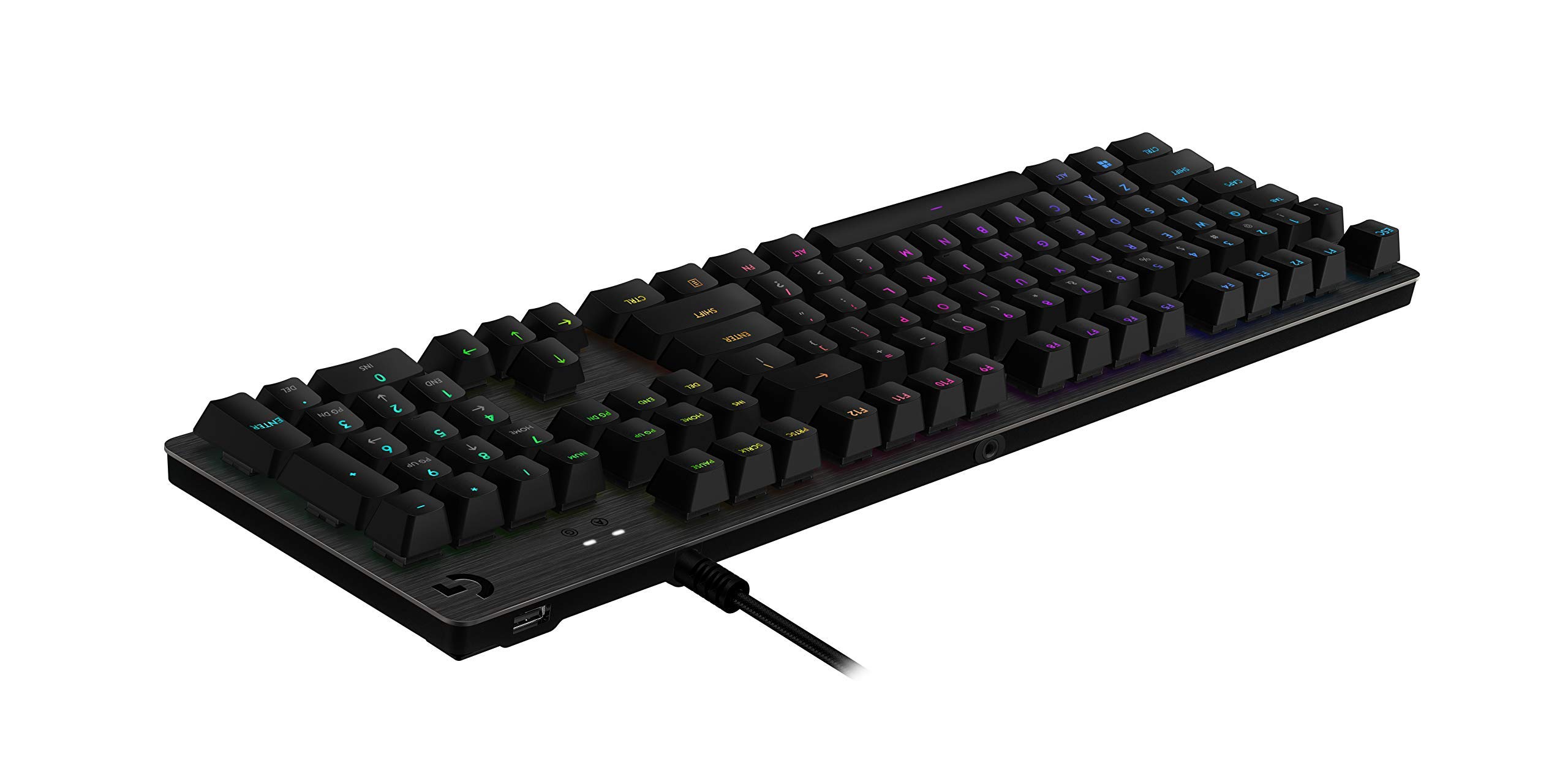 Logitech G513 Carbon LIGHTSYNC RGB Mechanical Gaming Keyboard with GX Blue Clicky Switches (Renewed) - Perfect for PC Gaming, Esports & Typing