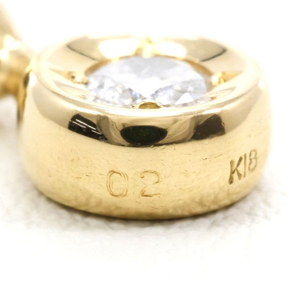 18K Yellow Gold Diamond Pendant Necklace for Women - Elegant Layering Piece for Weddings, Parties & Everyday Wear