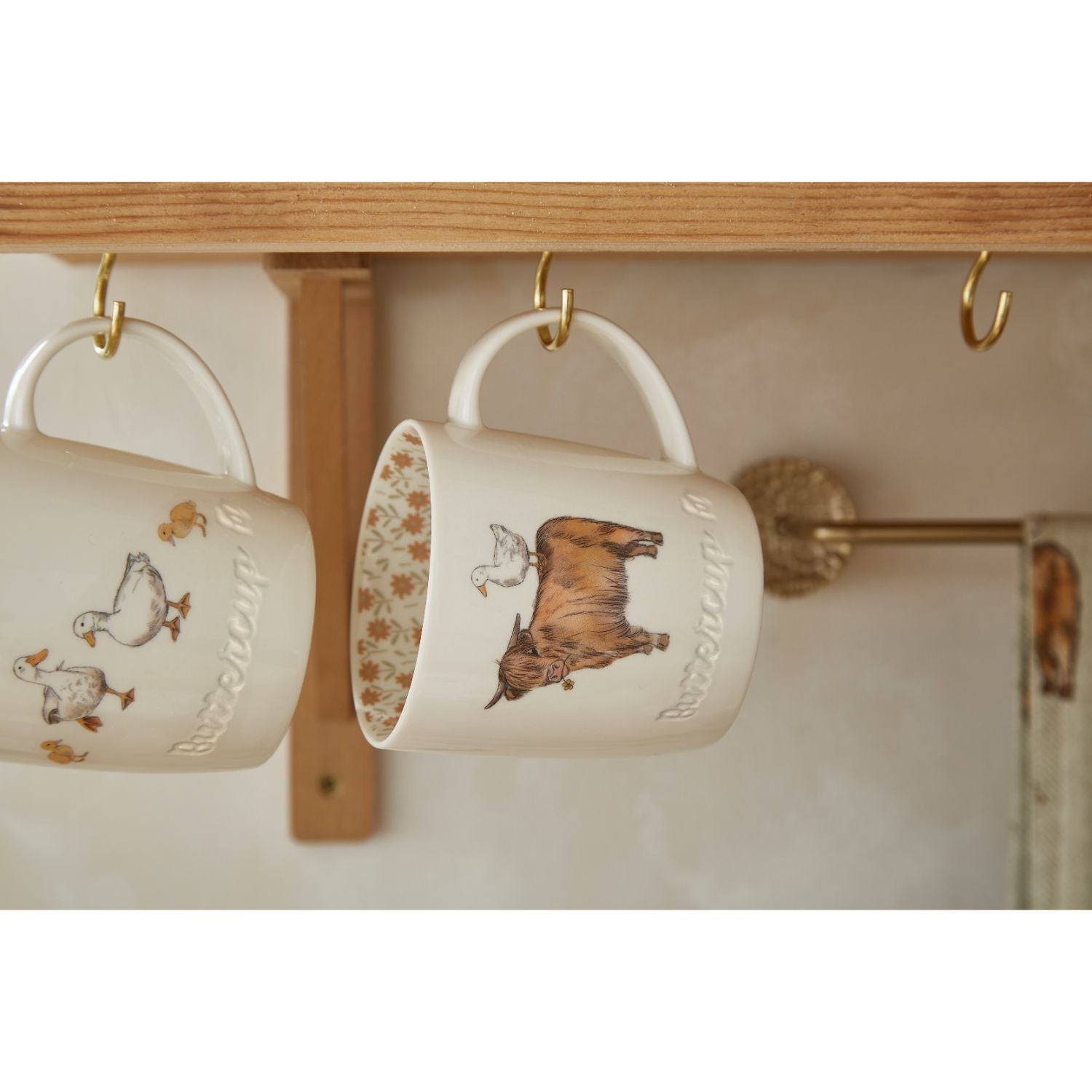 Buttercup Farm Rustic Barrel Mug - 16oz Ceramic Coffee Cup with Handle for Hot & Cold Drinks - Perfect for Farmhouse Decor, Kitchen, Office, and Outdoor Camping