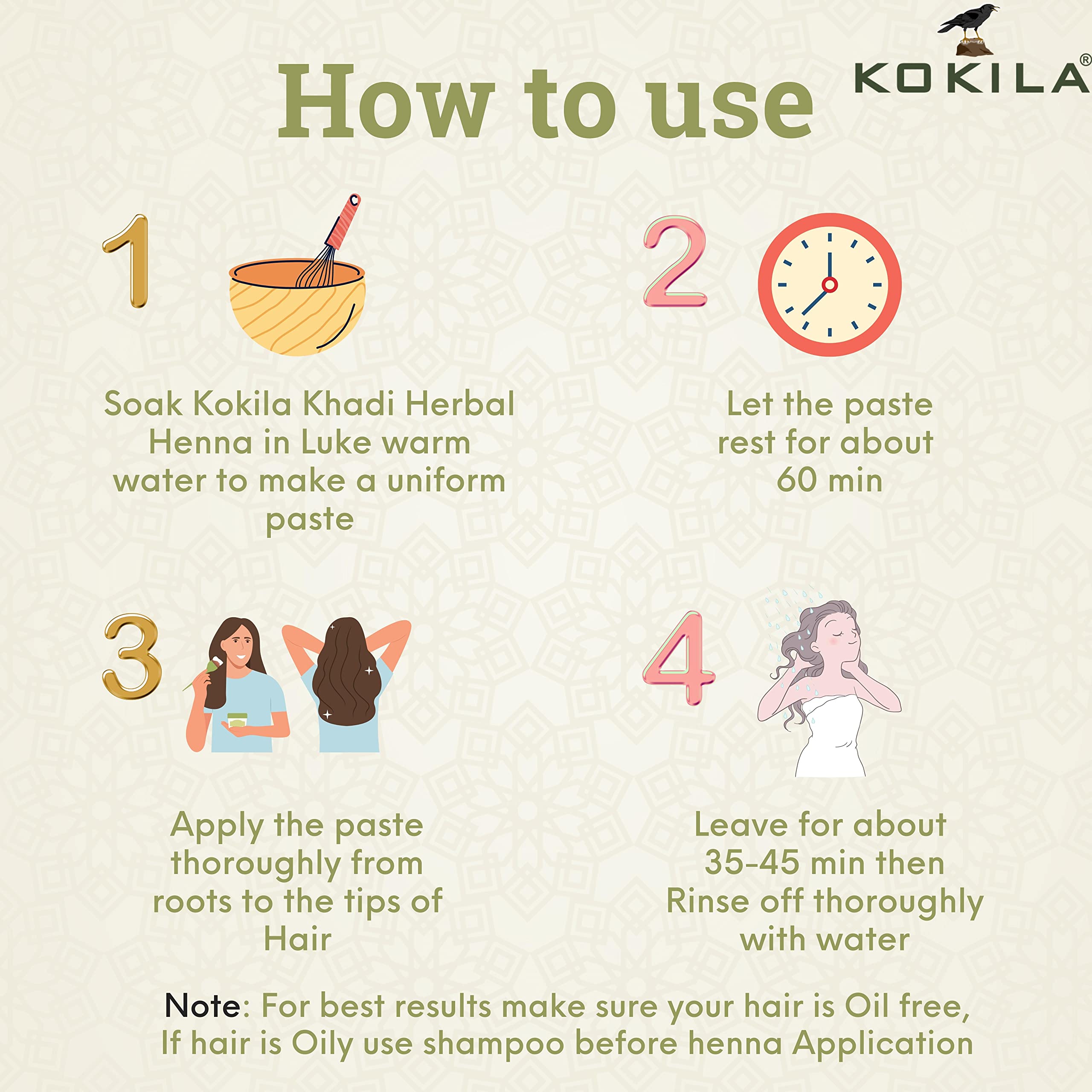 Kokila Khadi Herbal Mehandi Sandalwood Mix Powder - 100% Ayurvedic Herbs for Hair & Skin Care - Pack of 3 Boxes (9 Pouches, 20g Each) - Perfect for Bridal Mehendi, Festivals & Natural Beauty Treatments