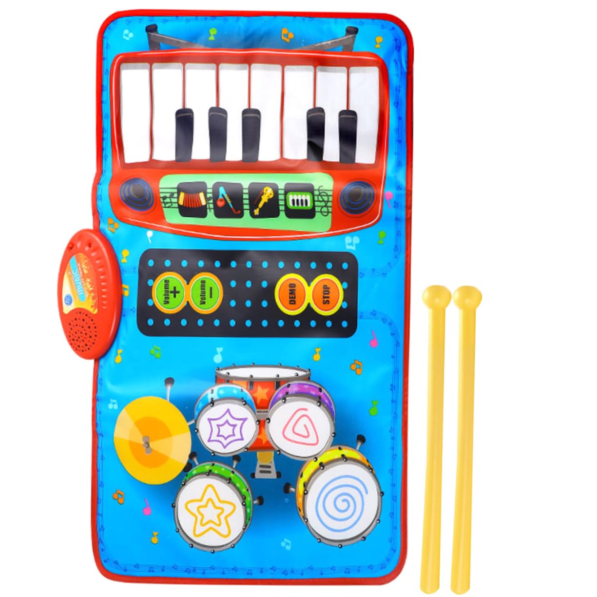 Interactive Music Play Mat for Babies & Kids - Electronic Piano Drum Touch Playmat with ABS Flooring | Fun Educational Musical Toy for Preschool Learning & Sensory Development | Perfect for Playtime, Birthday Gifts & Early Childhood Education