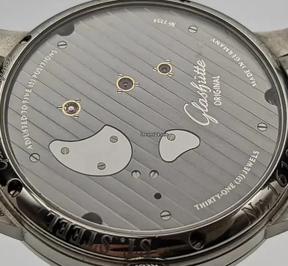 Glashutte Original Pano Inverse Stainless Steel Men's Watch - Luxury Automatic Timepiece for Business & Formal Occasions