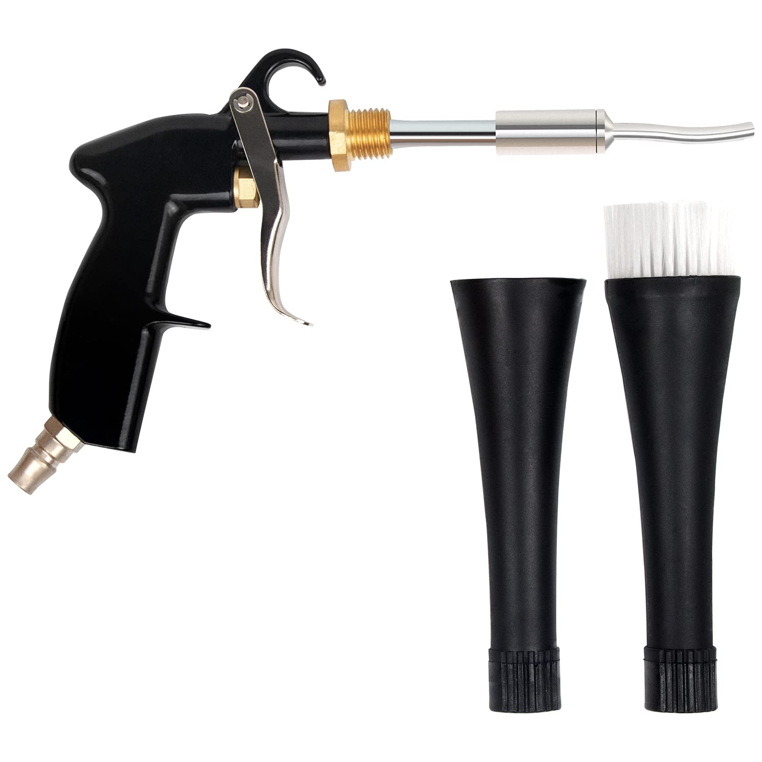 Upgraded High Pressure Car Interior Cleaning Gun with 2 Nozzle Sprayer Attachments - Air Pulse Car Wash Tool for Detailing & Dust Blowing | Perfect for Auto Detailing, Home Car Washing & Garage Maintenance
