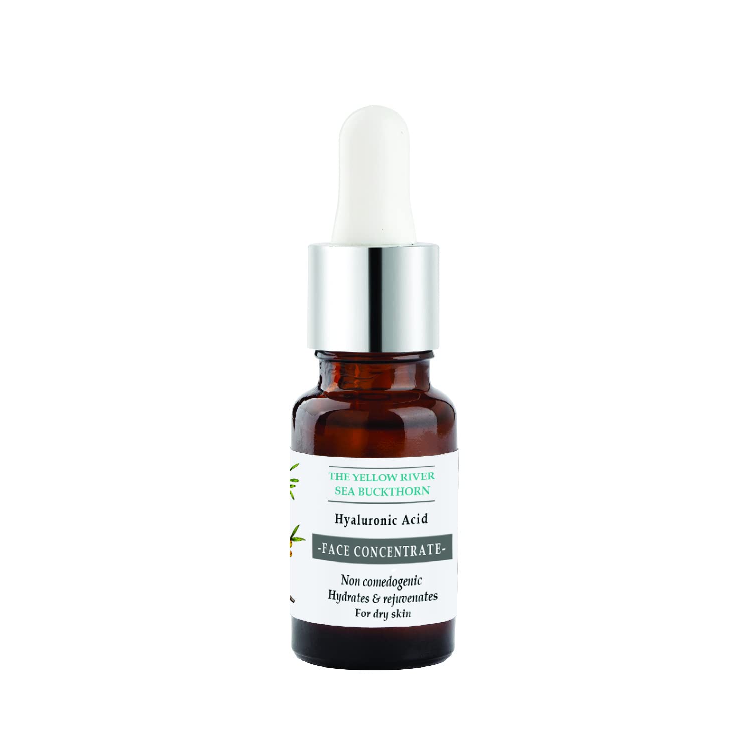 Premium Yellow River Sea Buckthorn & Hyaluronic Acid Face Serum 15ml - Hydrating Anti-Aging Facial Treatment for Dry Skin, Day & Night Use