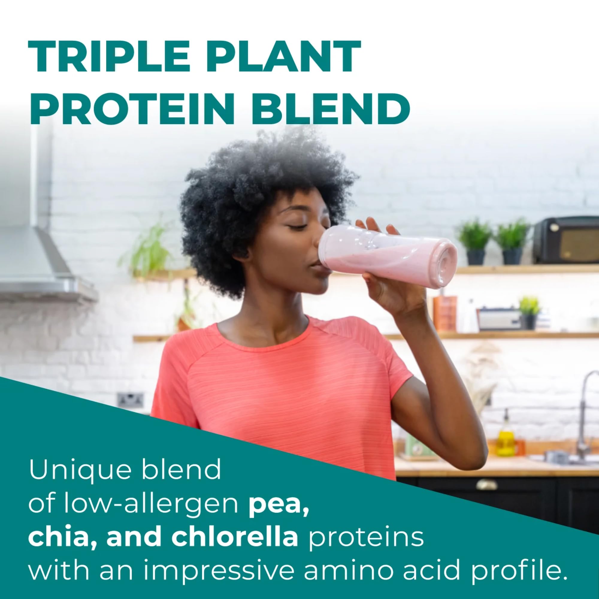 JJ Virgin Chocolate Plant-Based All-in-One Protein Shake - 22g Pea Protein, Chia & Chlorella with Vitamins, Minerals & Greens | 30 Servings | Vegan Meal Replacement for Weight Loss & Energy Boost | Perfect for Post-Workout Recovery & Busy Lifestyles