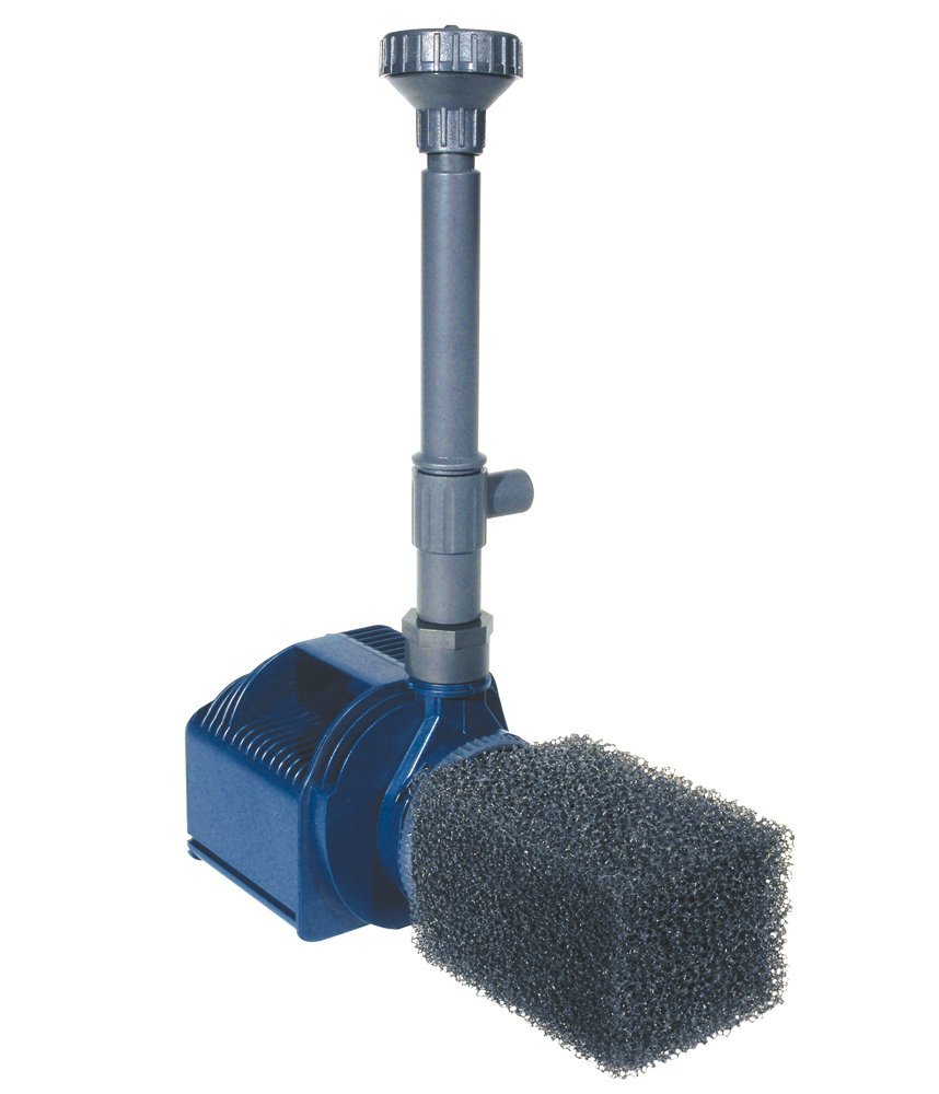Lifegard Quiet One Pond & Water Garden Pump - 1876 GPH, Ultra Silent Submersible Pump for Ponds, Fountains & Hydroponics | Perfect for Koi Ponds, Waterfalls & Aquaponics Systems