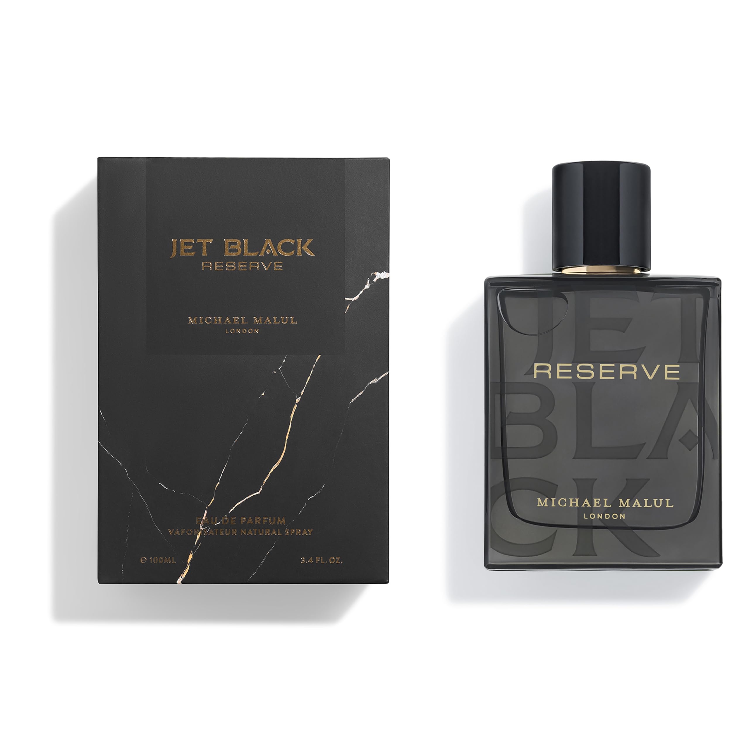 Jet Black Reserve Cologne for Men - Premium Long-Lasting Fragrance - Perfect for Date Night, Office & Special Occasions