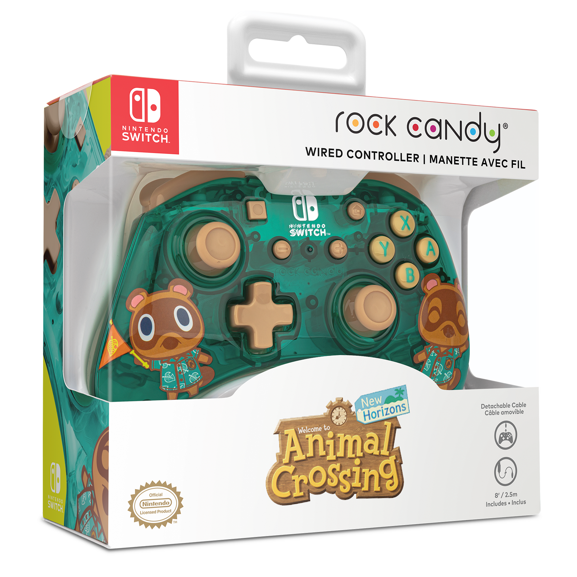 Nintendo Switch Timmy & Tommy Rock Candy Wireless Controller - Animal Crossing Edition for Gaming, Party Play & Collectors - Compatible with Switch & Switch Lite