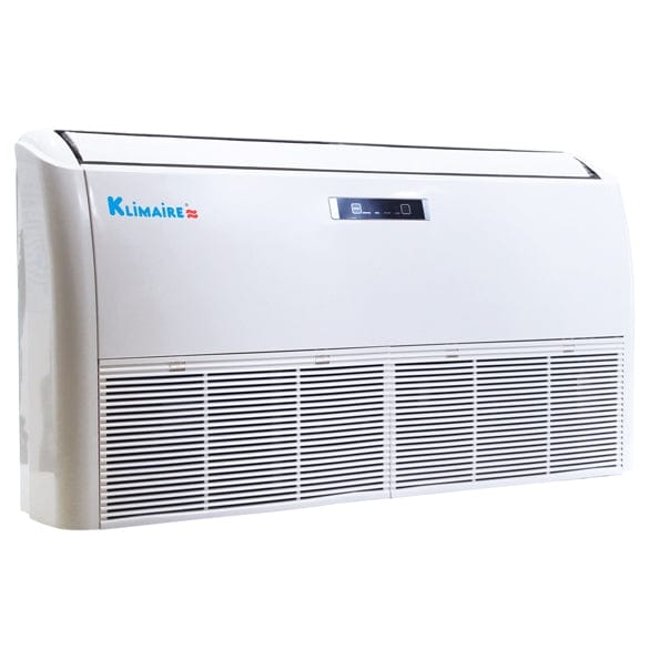 36,000 BTU Klimaire Decorative Ductless Floor/Ceiling Fan Coil Unit with 16 SEER Air Conditioner - Energy Efficient Cooling for Large Rooms, Home & Office Use