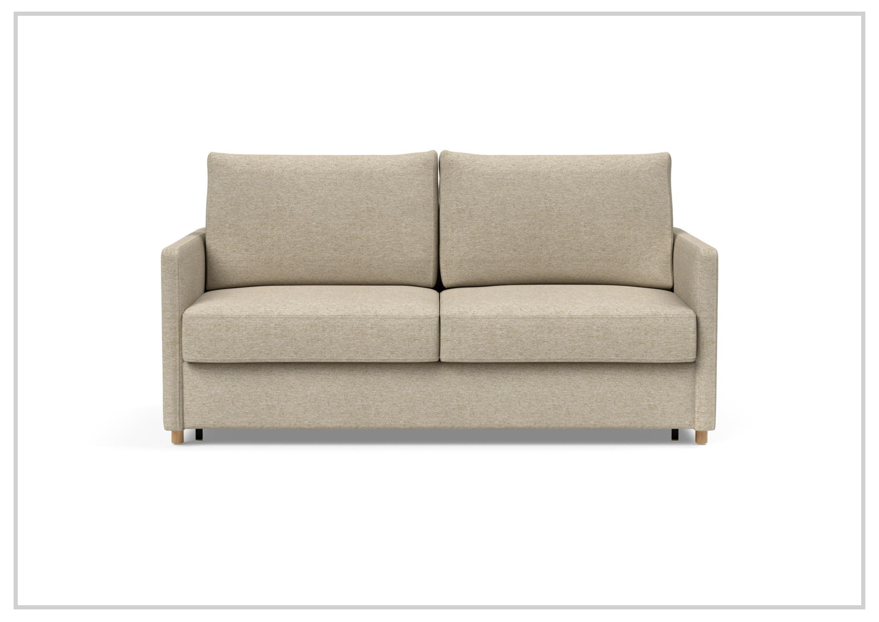 Innovation Living Neah Fabric 2-Seater Queen Size Sleeper Sofa Bed - Convertible Sofa for Small Spaces, Guest Room & Apartment Living