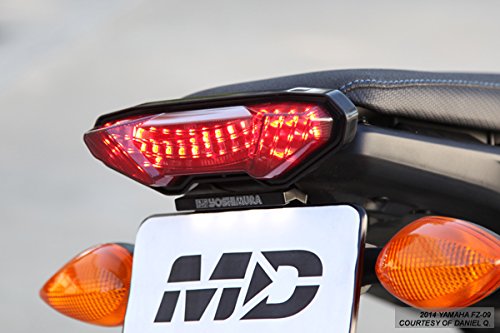 Smoke Lens Sequential LED Tail Lights for 2014-2016 Yamaha FZ-09, 2015-2017 FJ-09 & 2019-2020 Tracer 900 - High Visibility Motorcycle Safety Lights for Night Riding and Urban Commuting