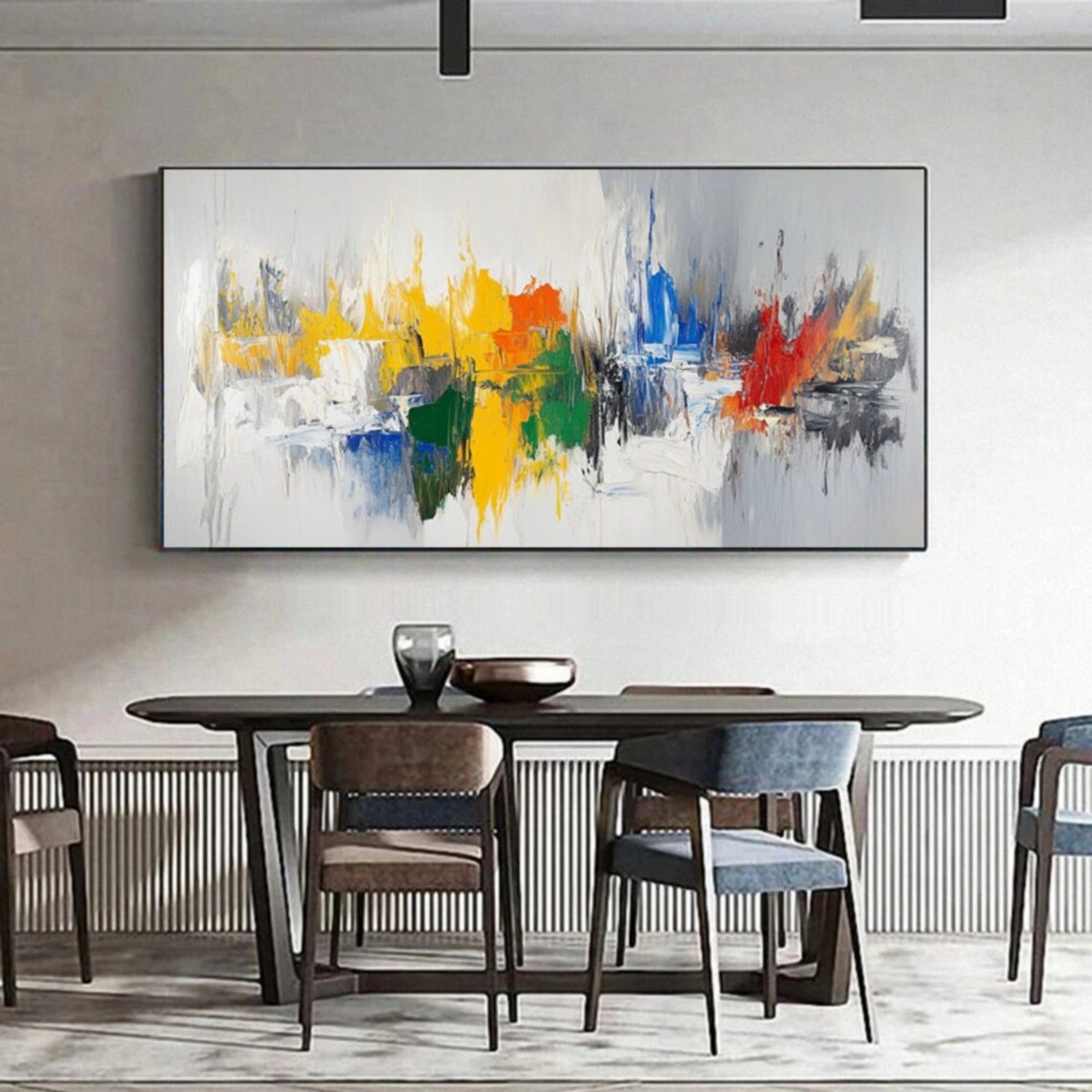 Abstract Painting #AB 316 - Modern Wall Art for Living Room, Bedroom & Office Decor - Handmade Canvas Artwork