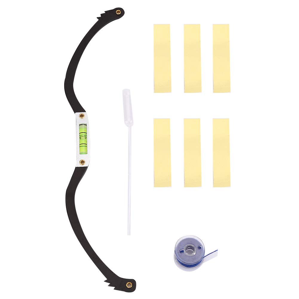 Professional Brow Mapping Tool Kit - Eyebrow Ruler & Marker with Strings, Positioning Liner & Sponge - Precise Eyebrow Shaping & Measuring Tool (Black) | Perfect for Salon, Home Makeup & Eyebrow Microblading
