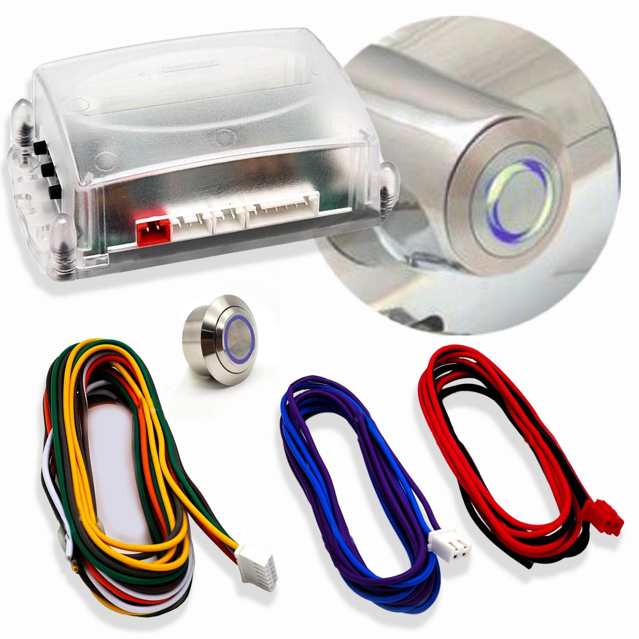 1905 Cadillac Model F 12V Conversion Kit - GM Key Ignition to Push Button Start Direct Fit Column Insert - Classic Car Restoration & Modern Upgrade for Vintage Auto Enthusiasts