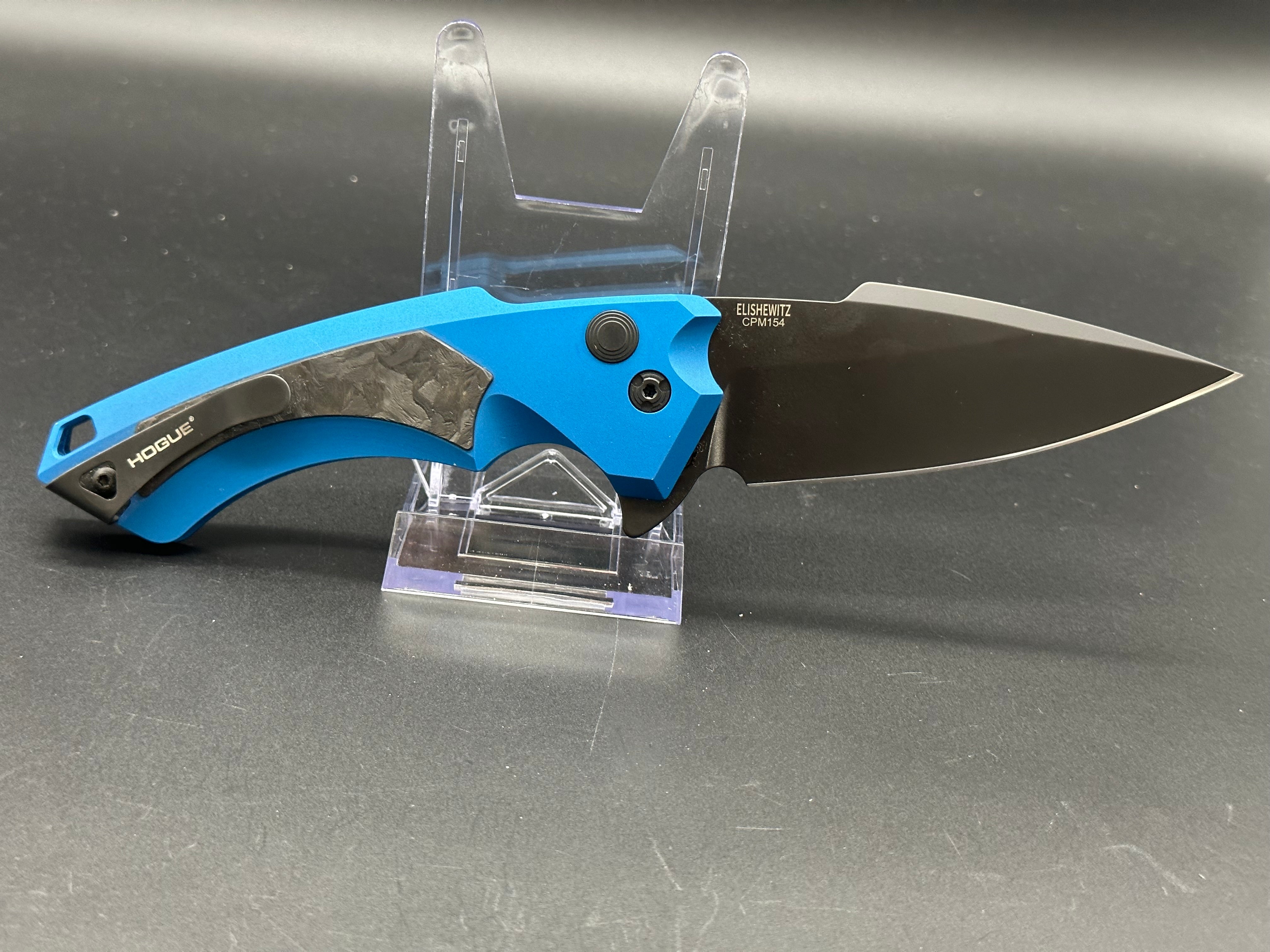 Hogue X5 Folding Knife - Exclusive Blue G10 Handle | BladeHQ Limited Edition | EDC, Outdoor, Camping & Survival Gear