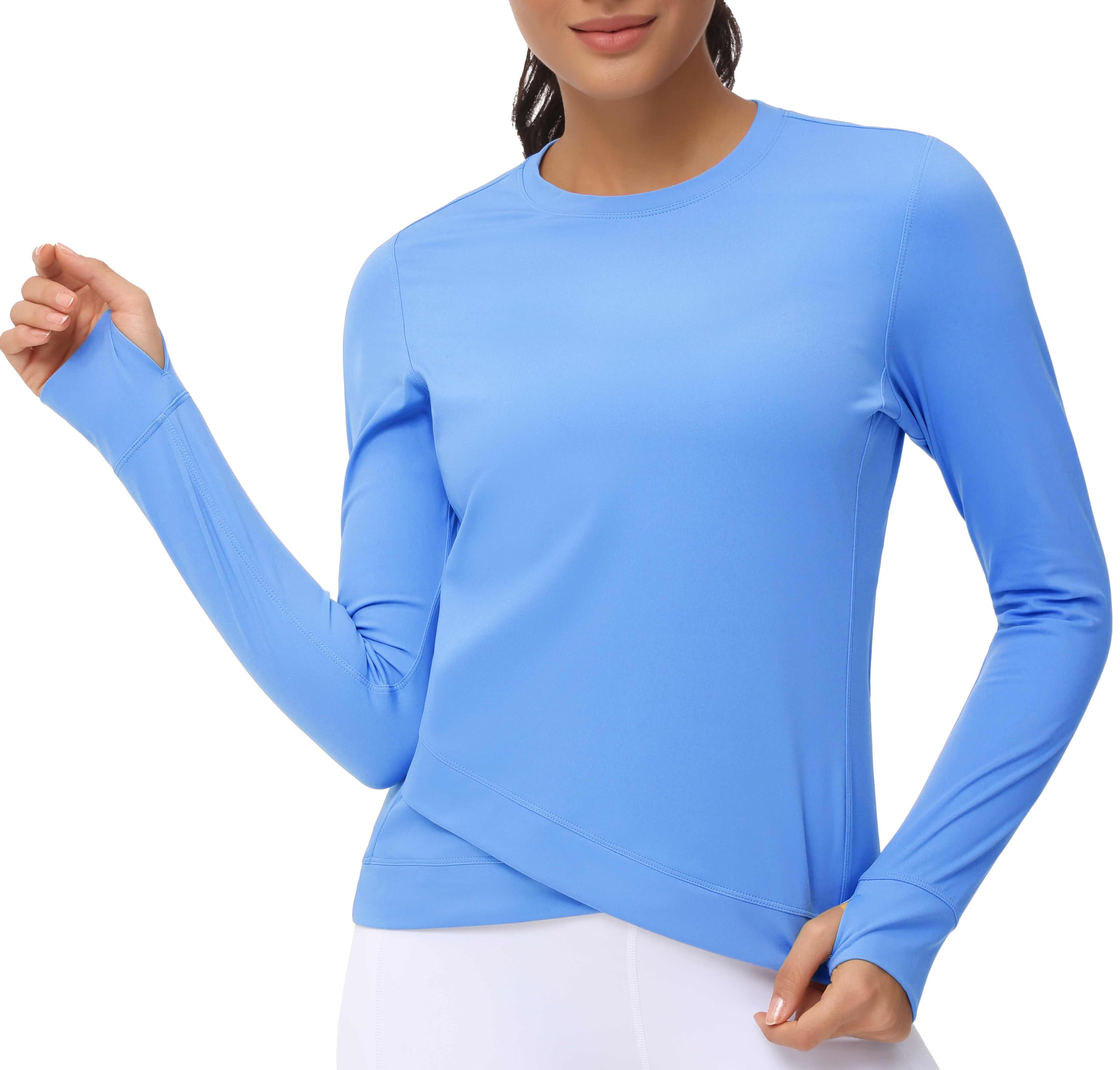 Women's Long Sleeve Compression Shirts - Workout Tops for Running, Yoga & Fitness with Thumb Holes | Moisture-Wicking Athletic Shirt for Women | Perfect for Gym, Training & Outdoor Activities