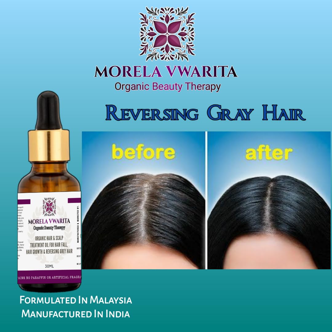 Organic Morela Vwarita Hair Growth Oil for Women - Natural Hair Fall Treatment & Scalp Care | Promotes Thicker, Stronger Hair for Daily Use & Styling