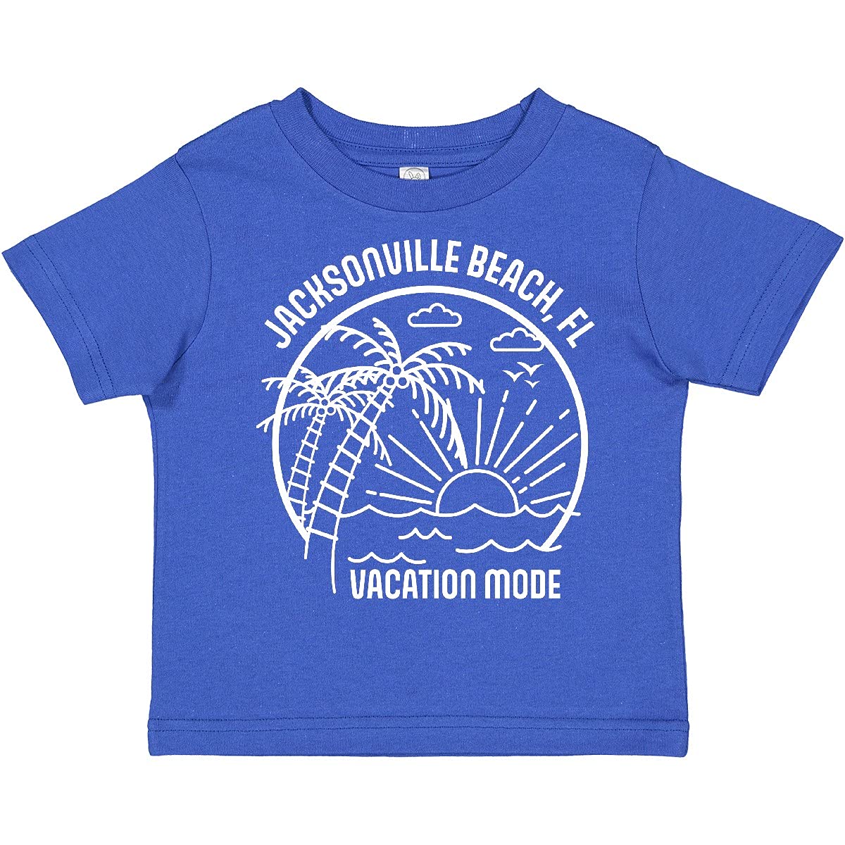 Summer Vacation Mode Jacksonville Beach Florida Toddler T-Shirt - Cute Graphic Tee for Boys & Girls - Perfect for Beach Trips, Family Vacations & Summer Outfits