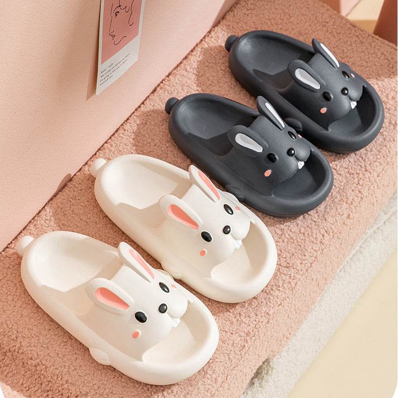 Cute Kawaii Bunny Slippers for Women - Soft Plush House Shoes with Non-Slip Sole - Perfect for Indoor Comfort, Lounge Wear & Gift Giving