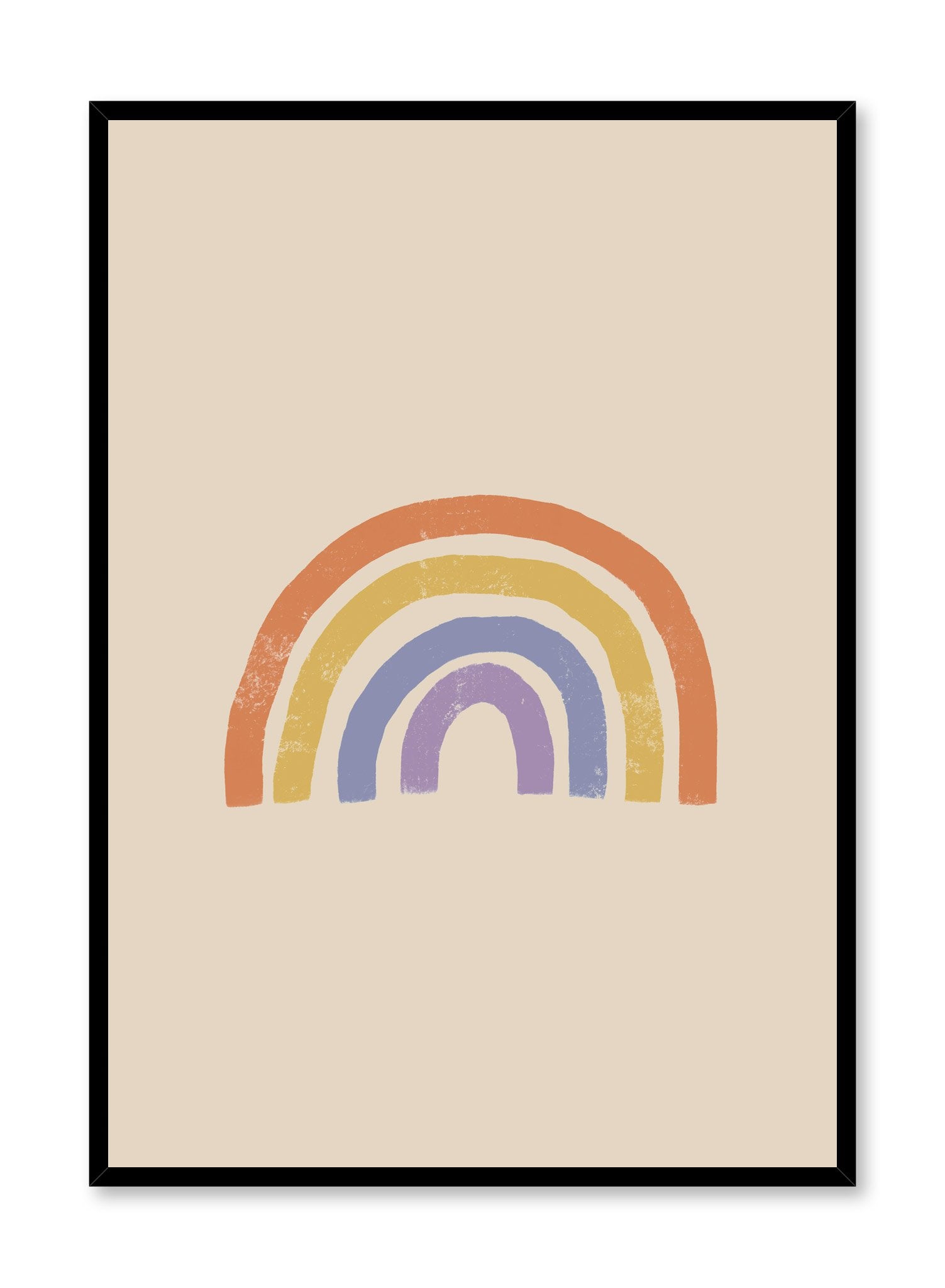 Rainbow No.1 Wall Art Poster - Vibrant Colorful Home Decor for Living Room, Bedroom & Office - Perfect for Modern Interior Design & Gift Giving