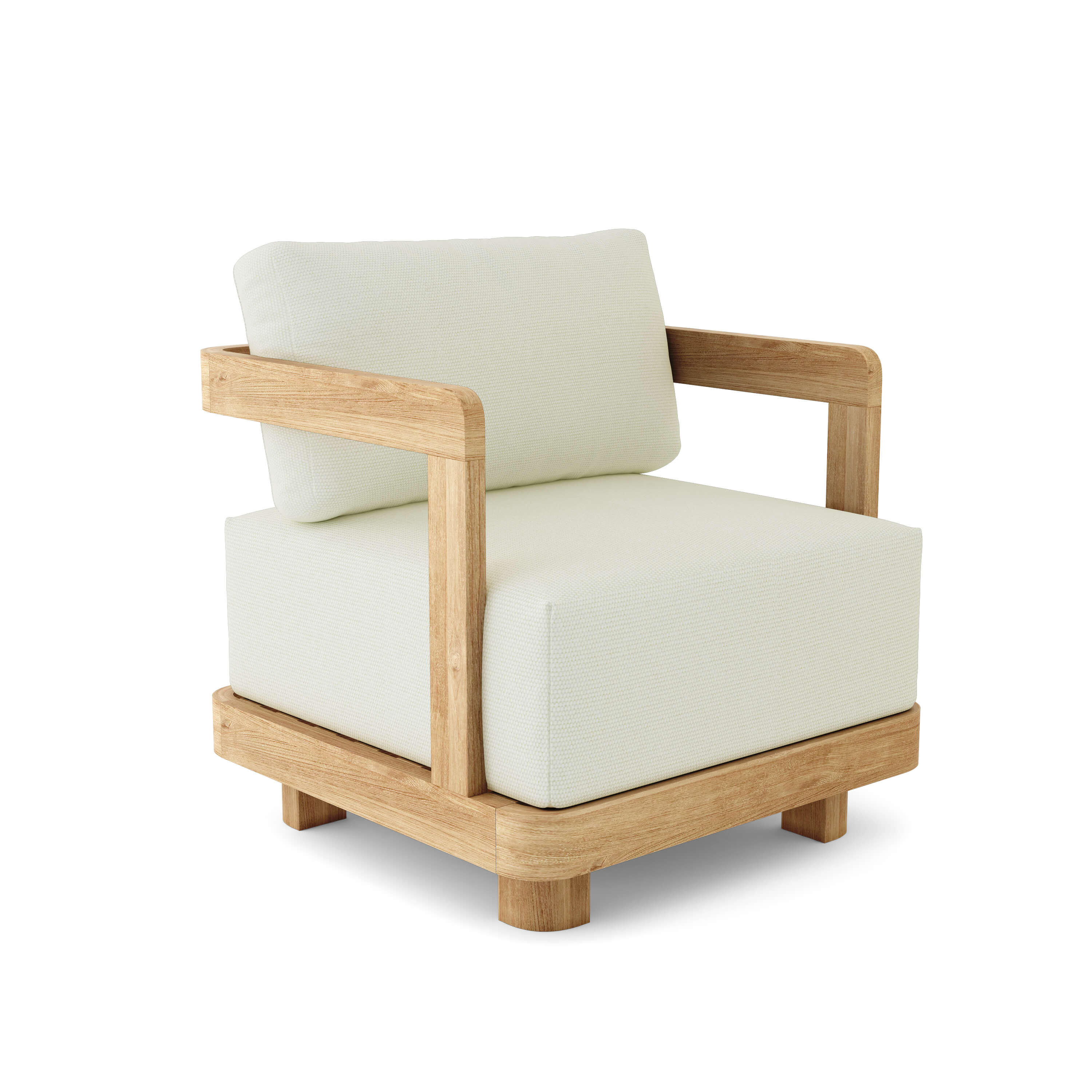 Granada Deep Seating Armchair - Comfortable Outdoor Patio Lounge Chair with Weather-Resistant Cushions - Perfect for Poolside, Garden, and Backyard Relaxation