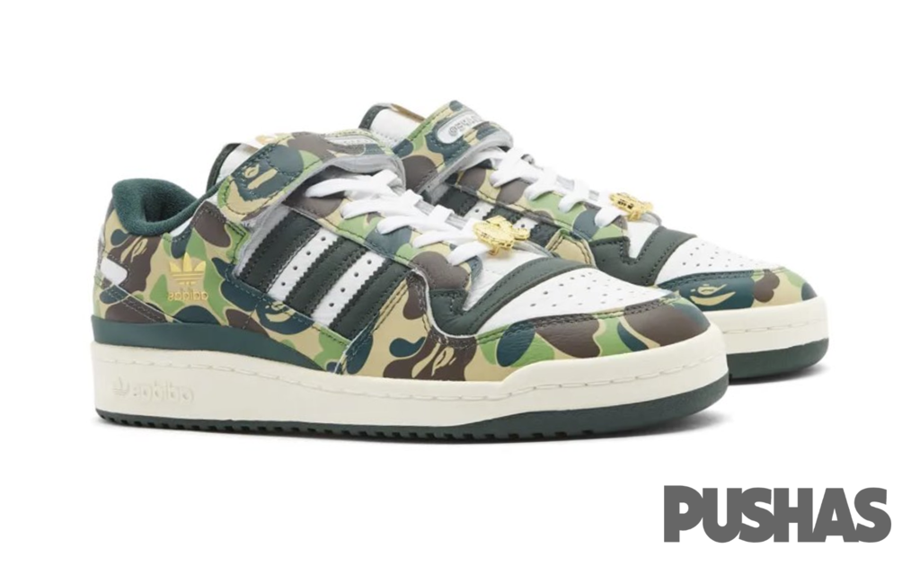 Adidas Forum 84 Low Sneakers - BAPE 30th Anniversary Green Camo Limited Edition (2023) | Streetwear Fashion, Casual Wear & Sneaker Collection for Men