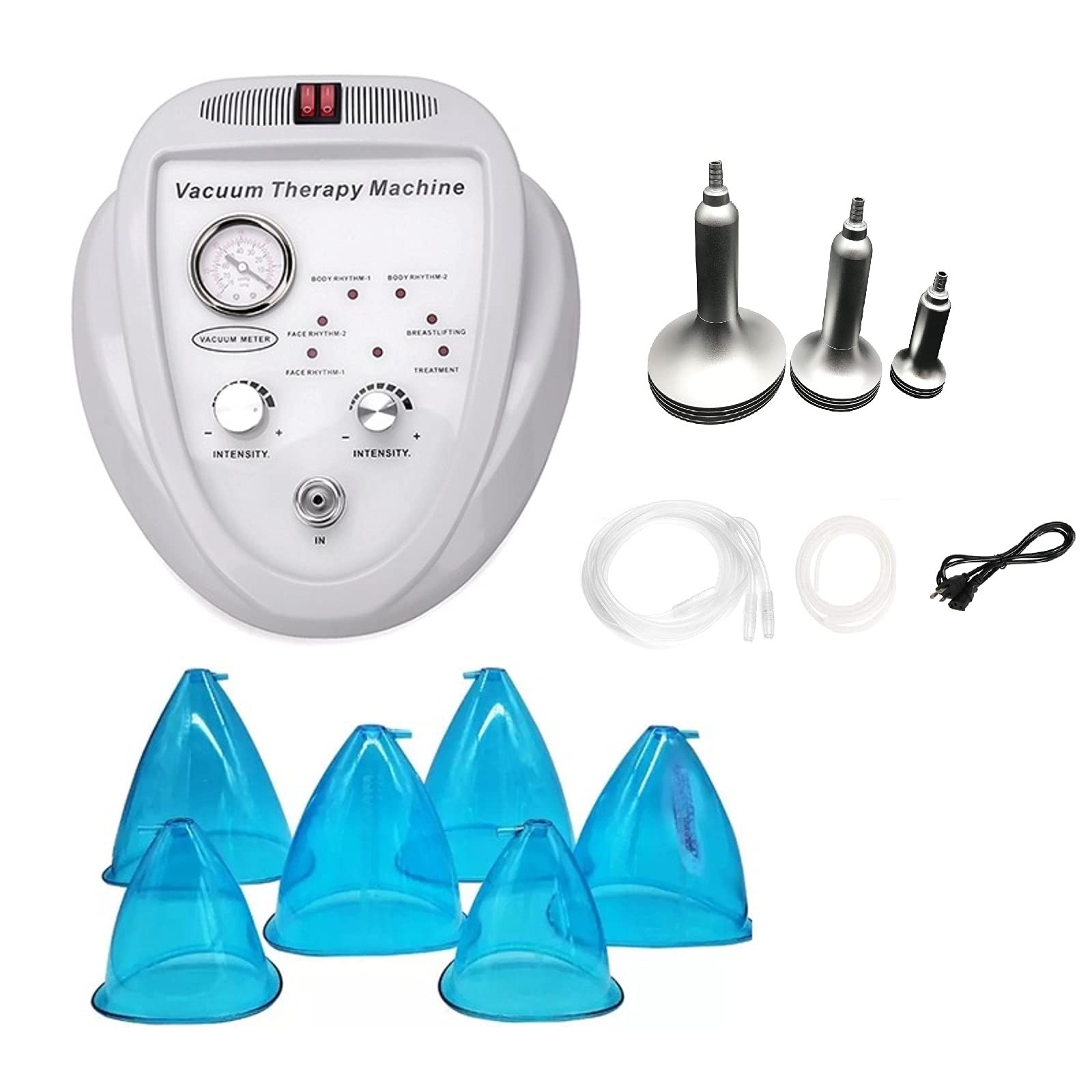 Unsvorns Vacuum Therapy Machine for Body Sculpting - BBL Machine & Cupping Therapy Device with 3 Pairs of Cups & 3 Pumps - Perfect Mothers Day Gift for Women - Home Spa & Postpartum Recovery Solution