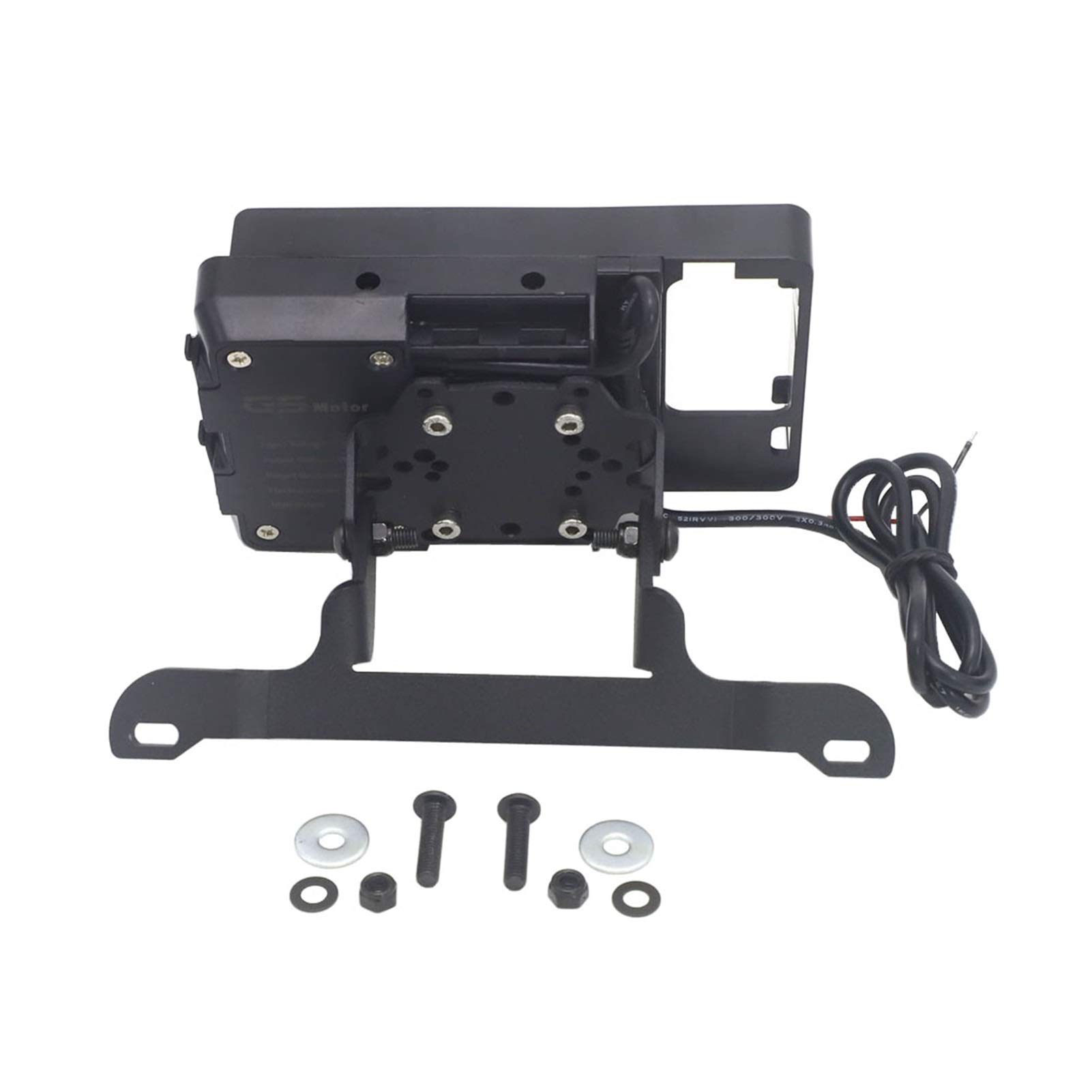 YHFHAOOP 9cm Extra Large Motorcycle GPS Navigation Bracket - Universal Phone Mount Compatible with BMW G650GS (2011-2018 Models) - Perfect for Adventure Riding & Off-Road Navigation (Full Set)