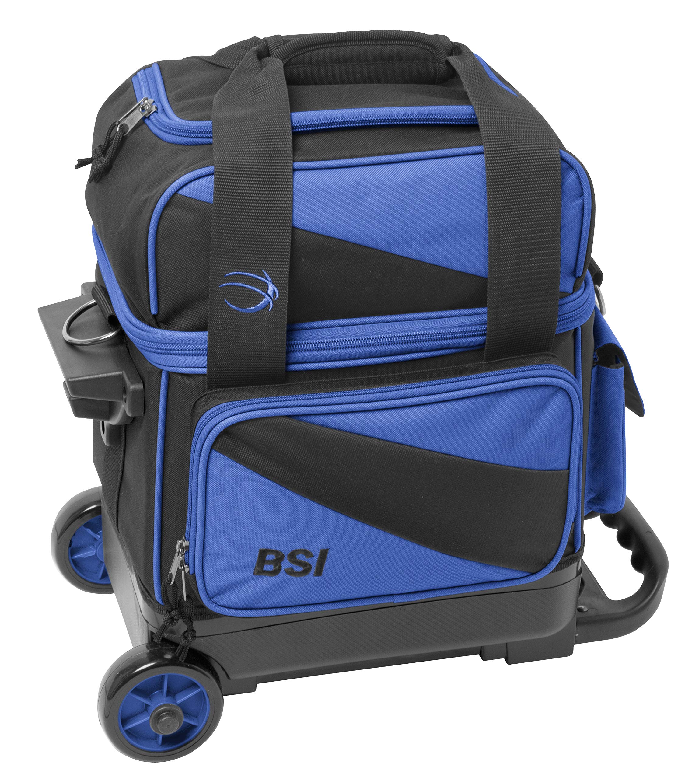 BSI Single Ball Roller Bowling Bag - Durable & Lightweight Bowling Ball Carrier with Wheels for Easy Transport - Perfect for League Play, Practice Sessions & Tournaments