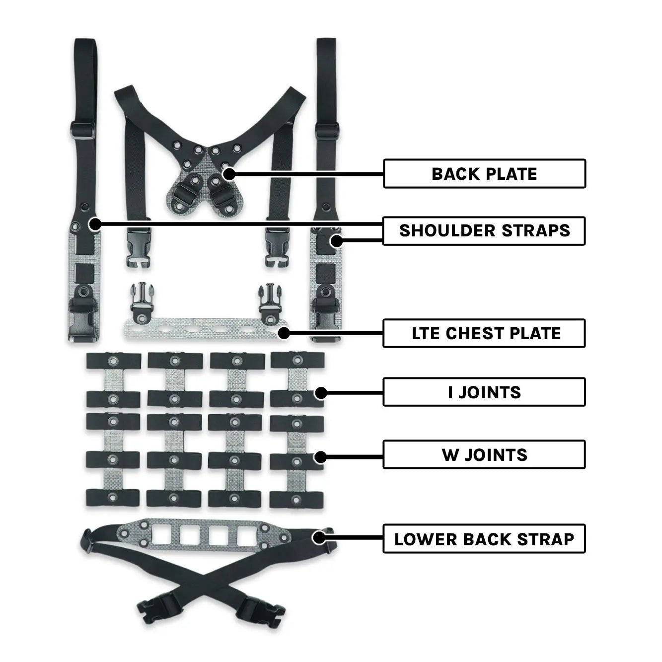 GBRS Group Modular Chest Rig Kit - Tactical Molle Vest for Military & Outdoor Use | High-Quality Made in USA Gear for Airsoft, Hunting & Range Training