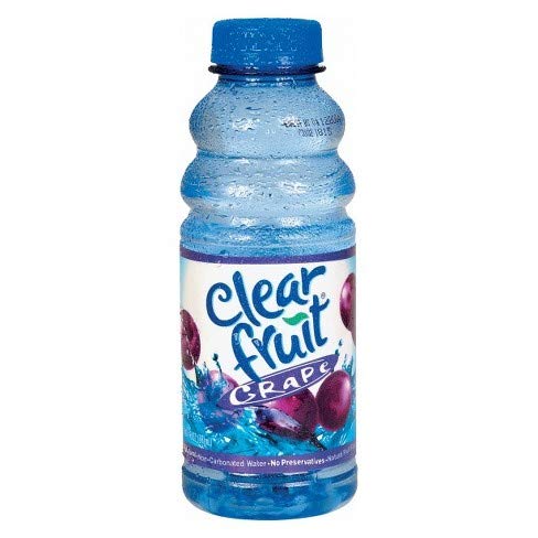 12 Pack Clear Grape Fruit Water - 20 Ounce Non-Carbonated Beverage Bottles for Hydration, Workouts & On-the-Go Refreshment