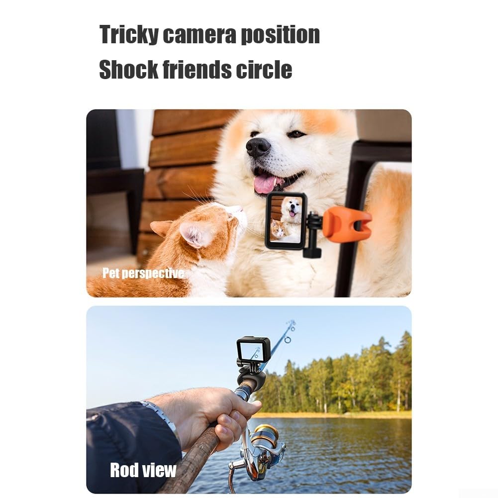 QOXEZY TELESIN Elastic Strap for GoPro - Adjustable & Durable Camera Mount for Action Cameras (Compatible with GoPro Hero 11/10/9/8/7/6/5) - Perfect for Hiking, Cycling, Surfing & Outdoor Adventures