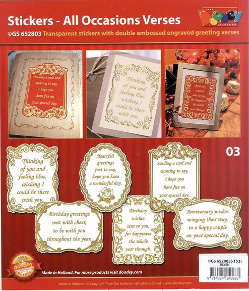 All Occasions Verses - Elegant Transparent Gold & Silver Greeting Cards for Weddings, Birthdays & Holidays | Perfect for Gift Giving & Special Events