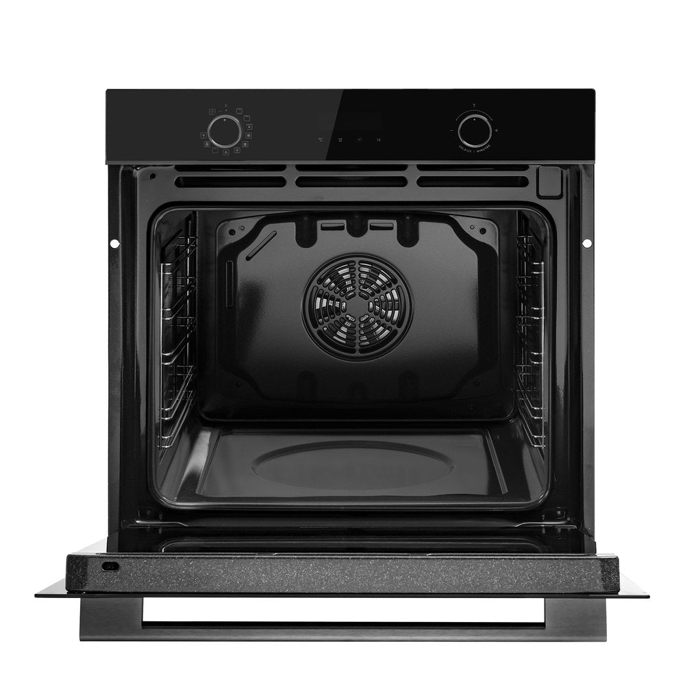 60cm 11-in-1 Multi-Function Oven with Air Fryer - Omega OBO6011AM Midnight Black | Perfect for Baking, Roasting, Air Frying & More in Home Kitchen