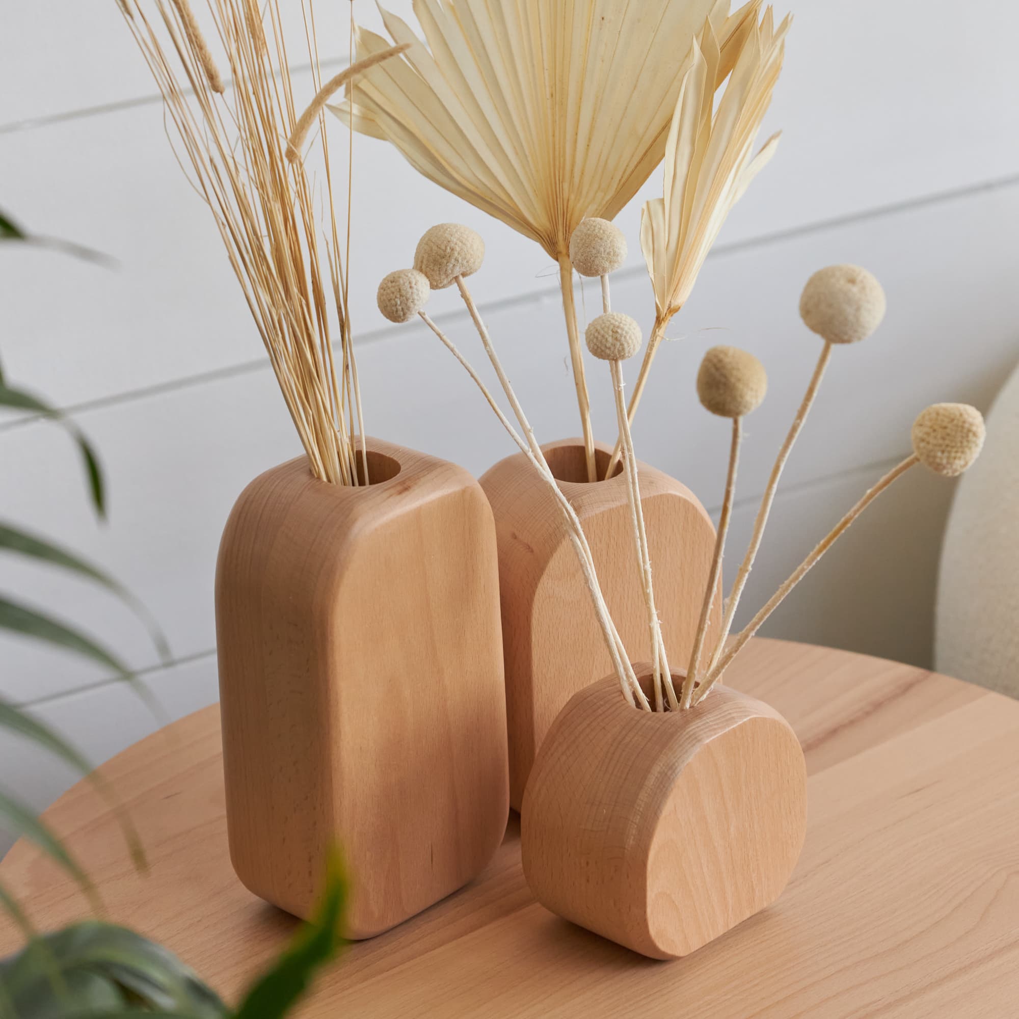 Eco-Friendly Zero Waste Wooden Vases - Handcrafted Sustainable Home Decor for Rustic & Modern Interiors | Perfect for Weddings, Centerpieces & Boho Chic Styling