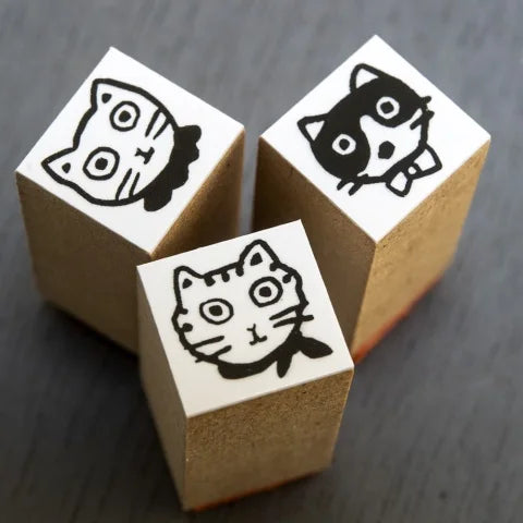 Yumi Kitagishi: Set of 3 Small Stamps Type B - Perfect for Scrapbooking, Card Making & DIY Crafts
