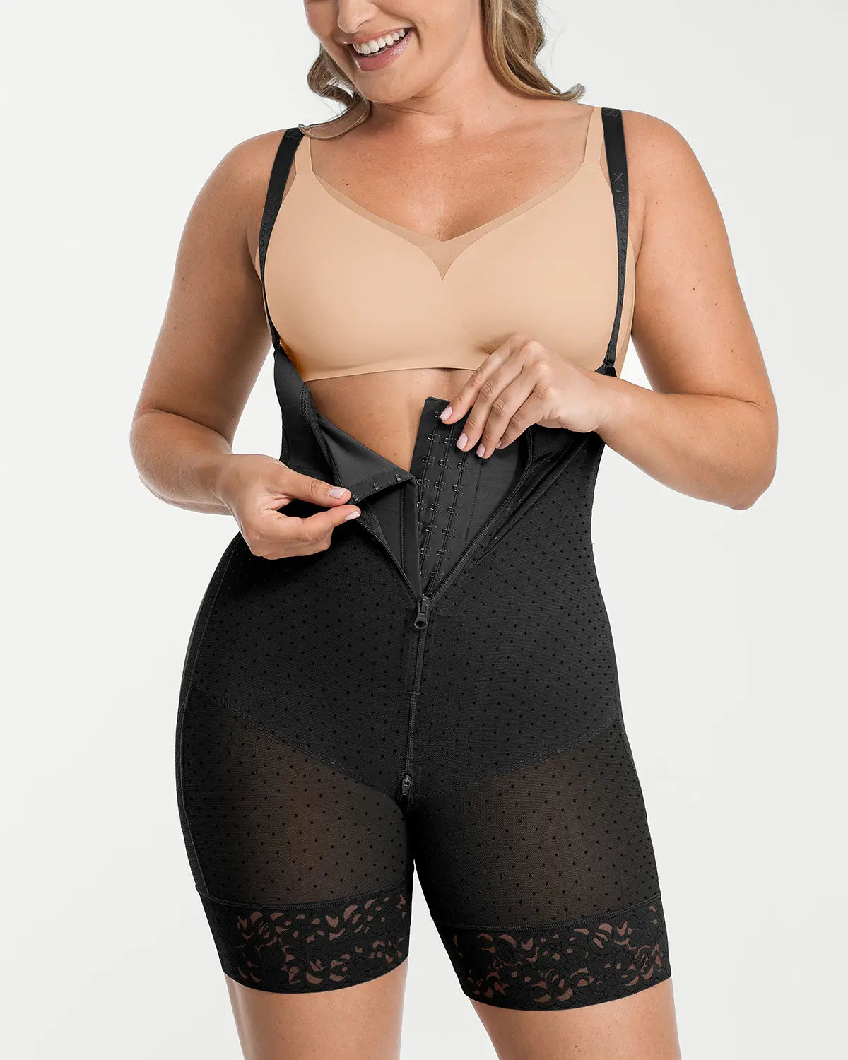AirSlim® High Waist Butt Lifting Polka Dot Shorts for Women - Sexy Tummy Control Shapewear - Perfect for Workout, Yoga & Summer Outfits