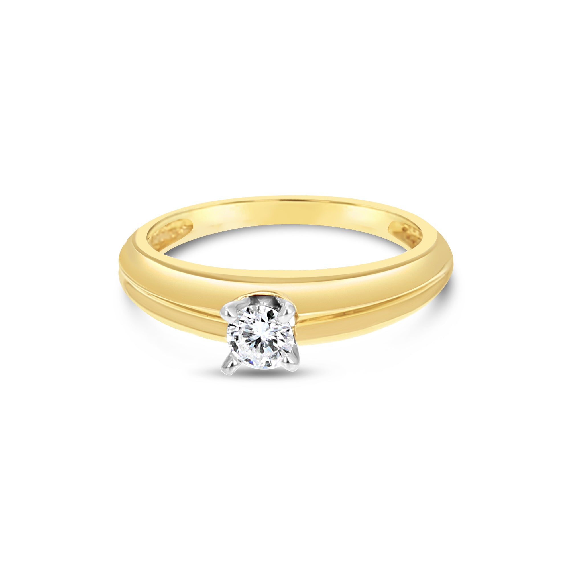 1/4 Carat Diamond Engagement Ring for Women - Solitaire 14K White Gold Wedding Band - Perfect for Proposals, Anniversaries & Special Occasions