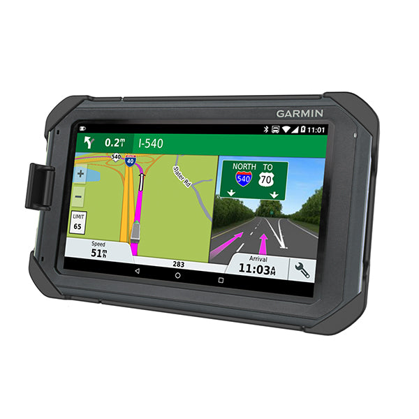 RAM EZ Roll'r Locking Cradle Mount for Garmin Fleet 770 780 & 790 GPS (RAM-HOL-GA75LU) - Secure Truck & Vehicle Navigation Solution for Professional Drivers