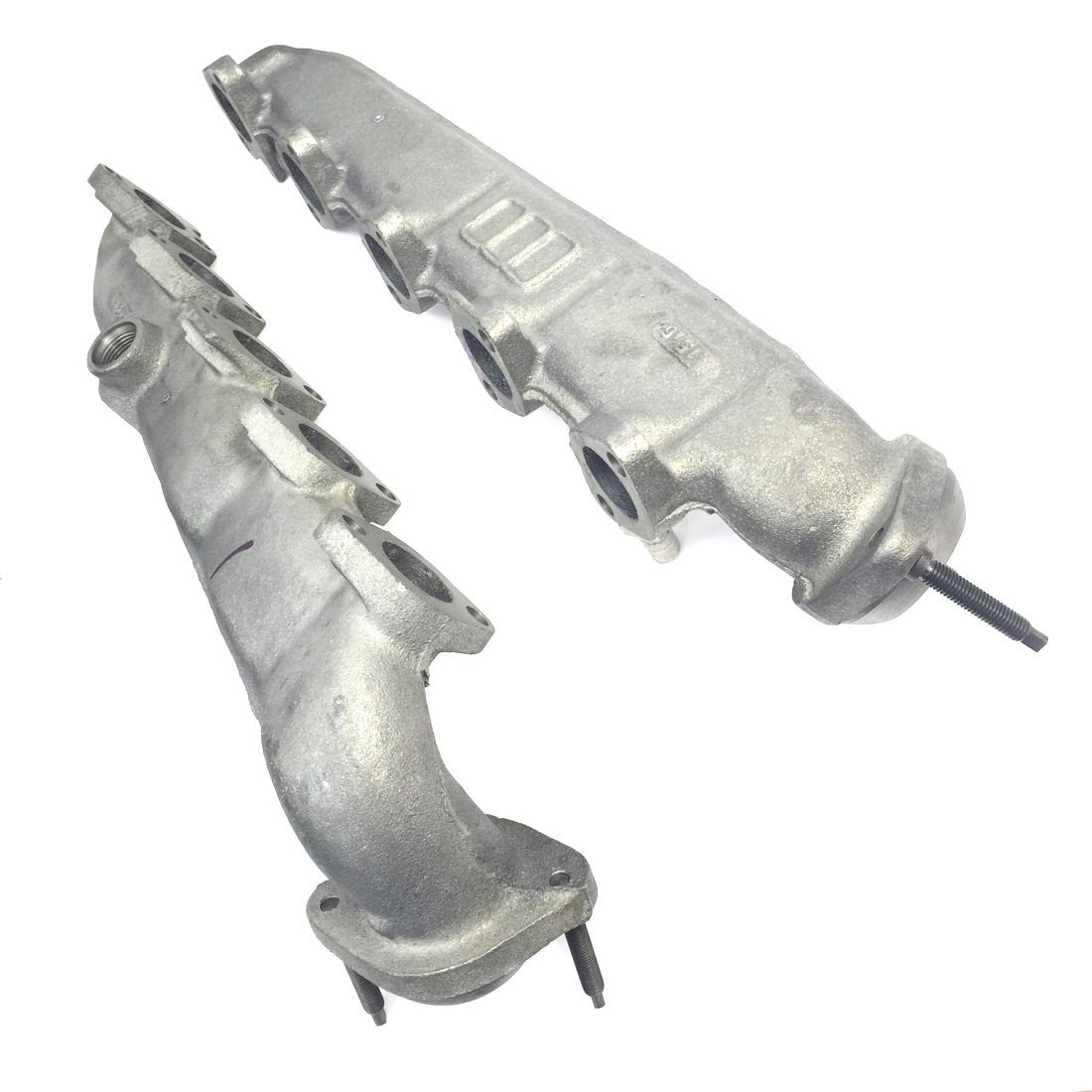 High-Performance 6.8L V10 Exhaust Manifolds Pair - Left Driver & Right Passenger Side - Compatible with Ford F250SD F350SD F450SD F550SD - Durable Replacement for Enhanced Engine Performance - Perfect for Off-Roading, Towing & Heavy-Duty Truck Upgrades