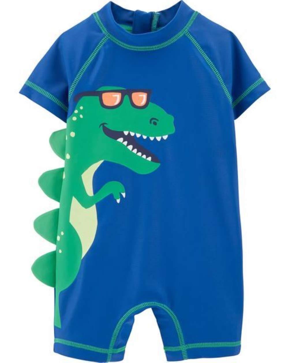 Carter's Baby Boys' 1-Piece Dinosaur Rashguard Swimsuit UPF 50+ Sun Protection - Soft Swimwear for Toddlers & Infants - Perfect for Pool, Beach & Water Play