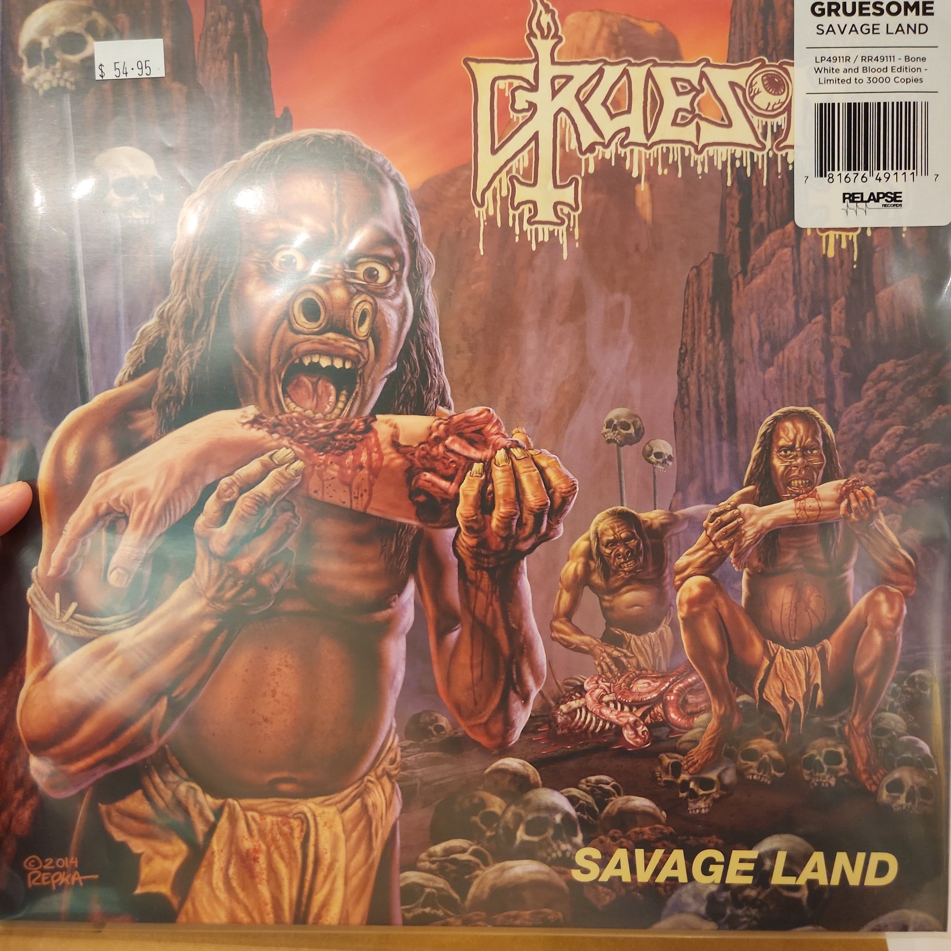 Gruesome Savage Land Colored Vinyl LP - Limited Edition Punk Rock Record for Collectors & Music Lovers | Perfect for Home Listening, Gifts & Vinyl Collections