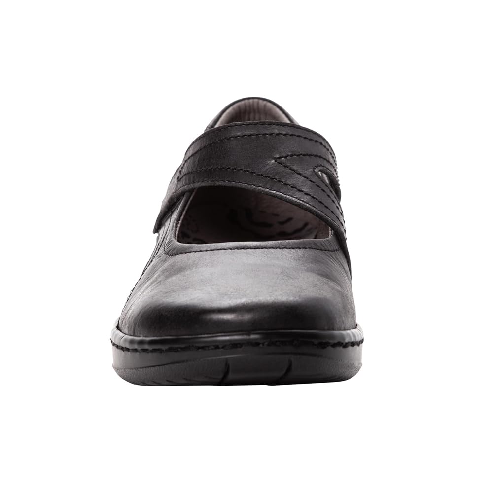 Propét Women's Golda Mary Jane Flats - Comfortable Slip-On Shoes for Women with Arch Support | Perfect for Work, Travel & Casual Wear