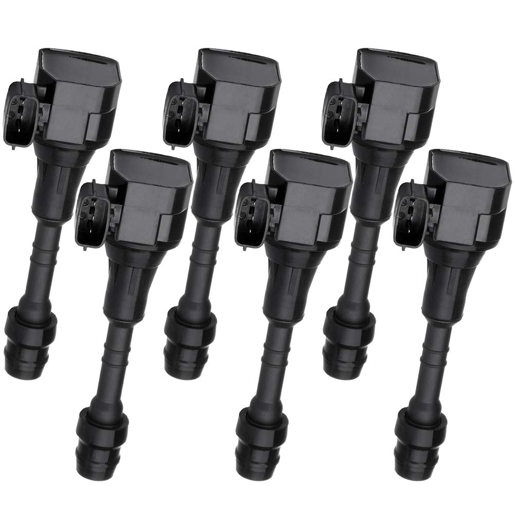 AUTOMUTO 6-Pack Ignition Coil Set - Compatible with 2003-2008 Nissan 350Z 3.5L V6 Engine - Direct Replacement for OEM Part UF374 - Improve Engine Performance & Fuel Efficiency