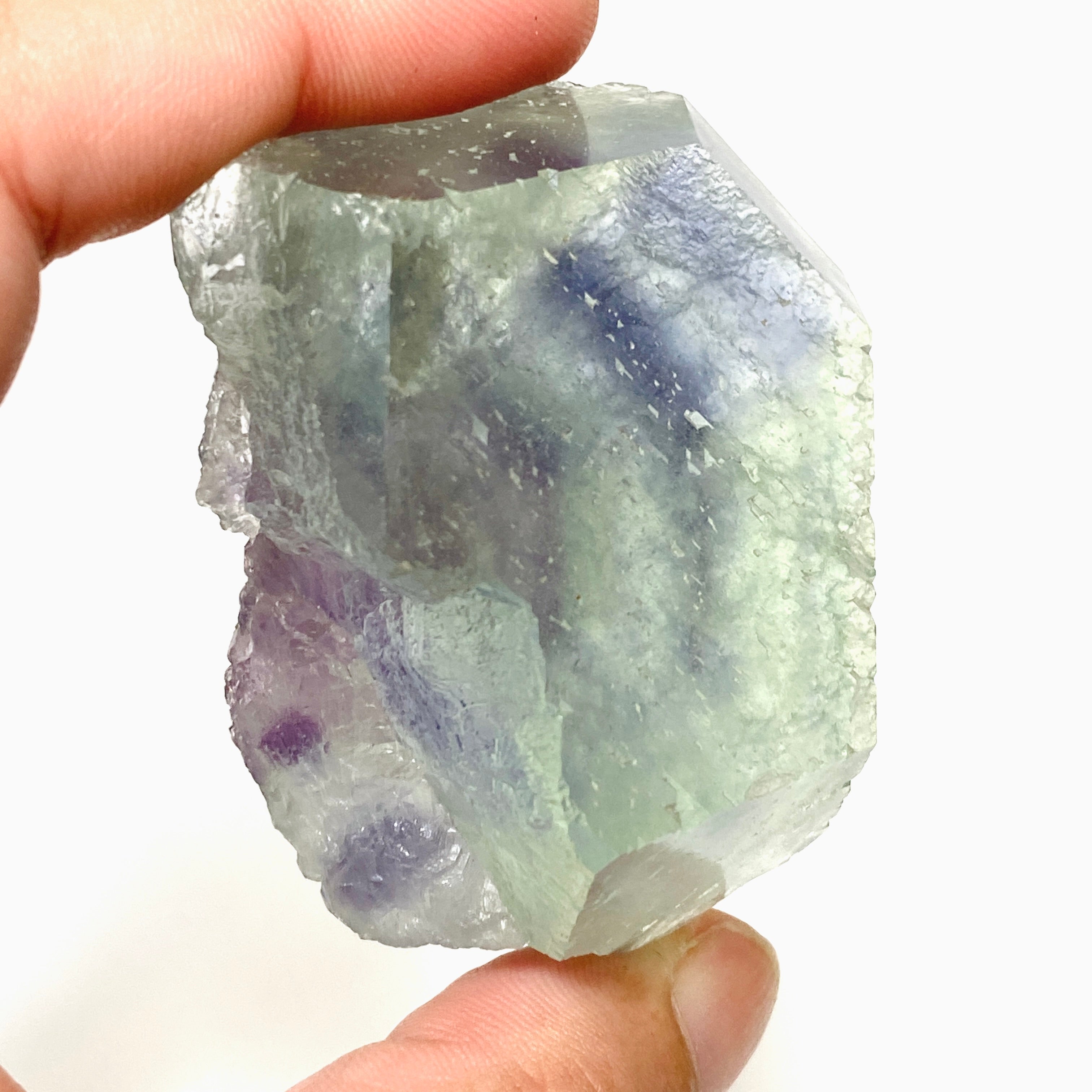 Natural Rainbow Fluorite Crystal Specimen - Healing Stone for Meditation, Energy Work & Home Decor (FLU 06)