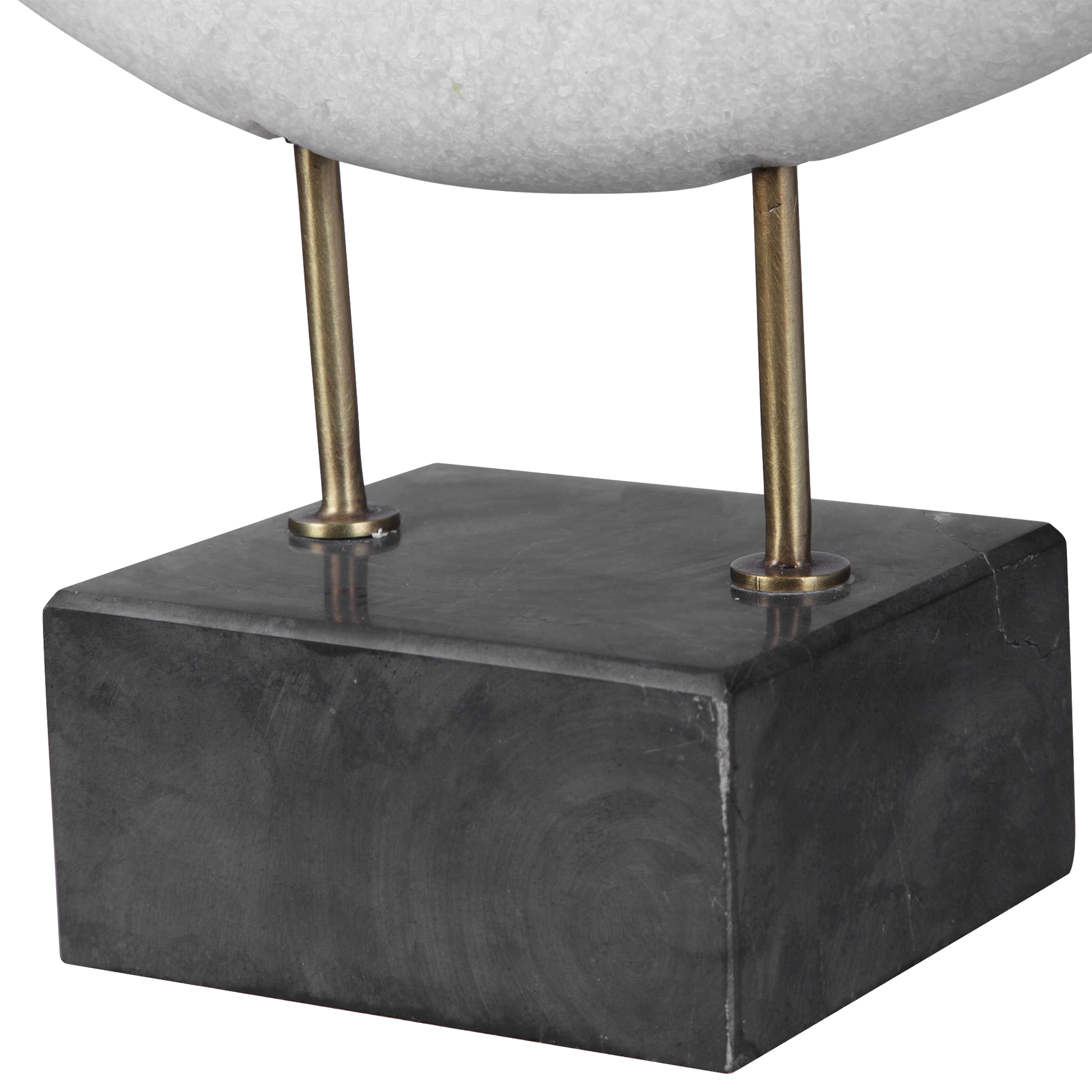 Modern Oblong Disc Sculpture - Minimalist Abstract Art Decor for Home, Office & Garden | Perfect for Living Room, Bedroom & Outdoor Spaces